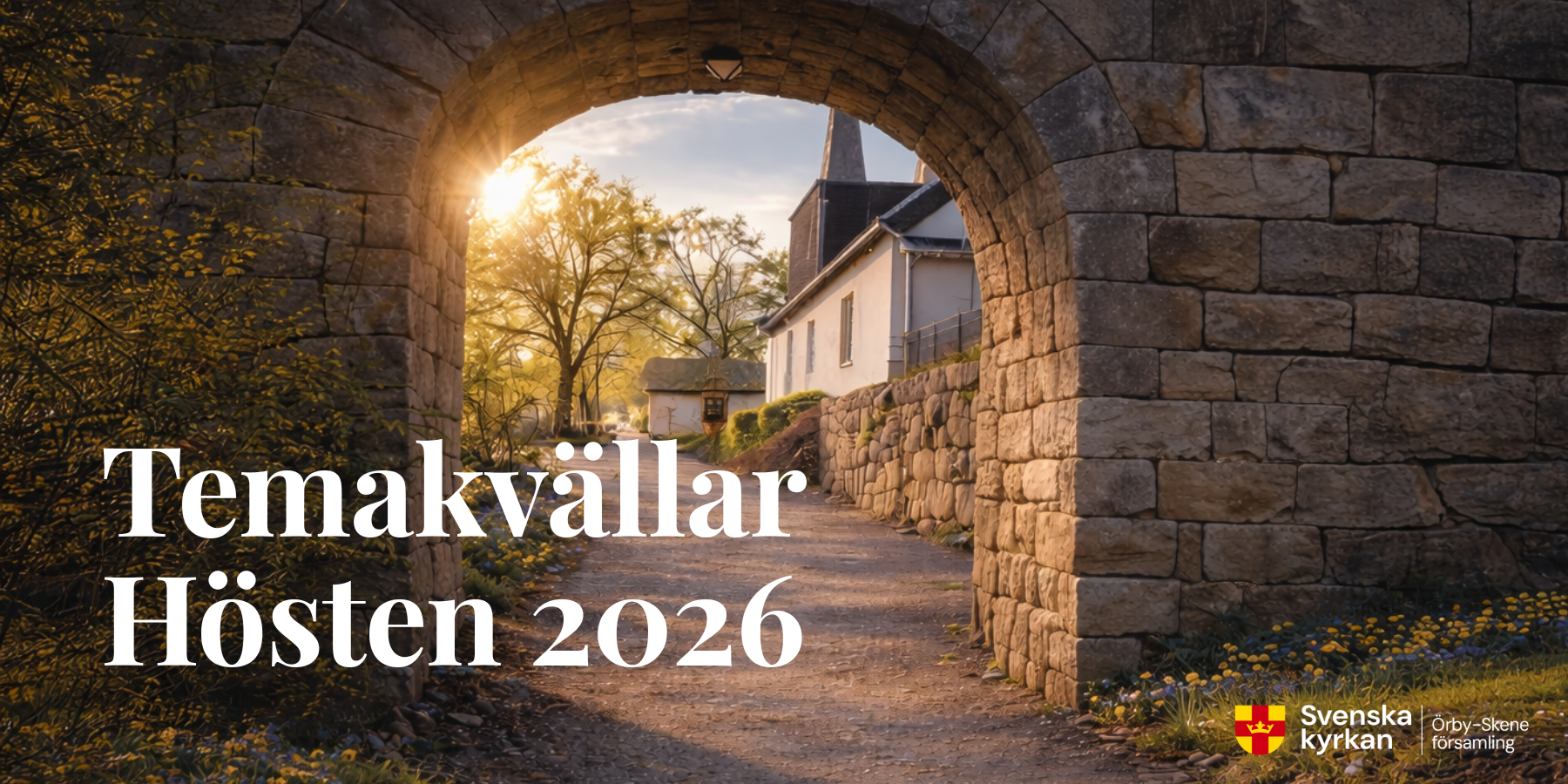 Porten upp till Skene kyrka