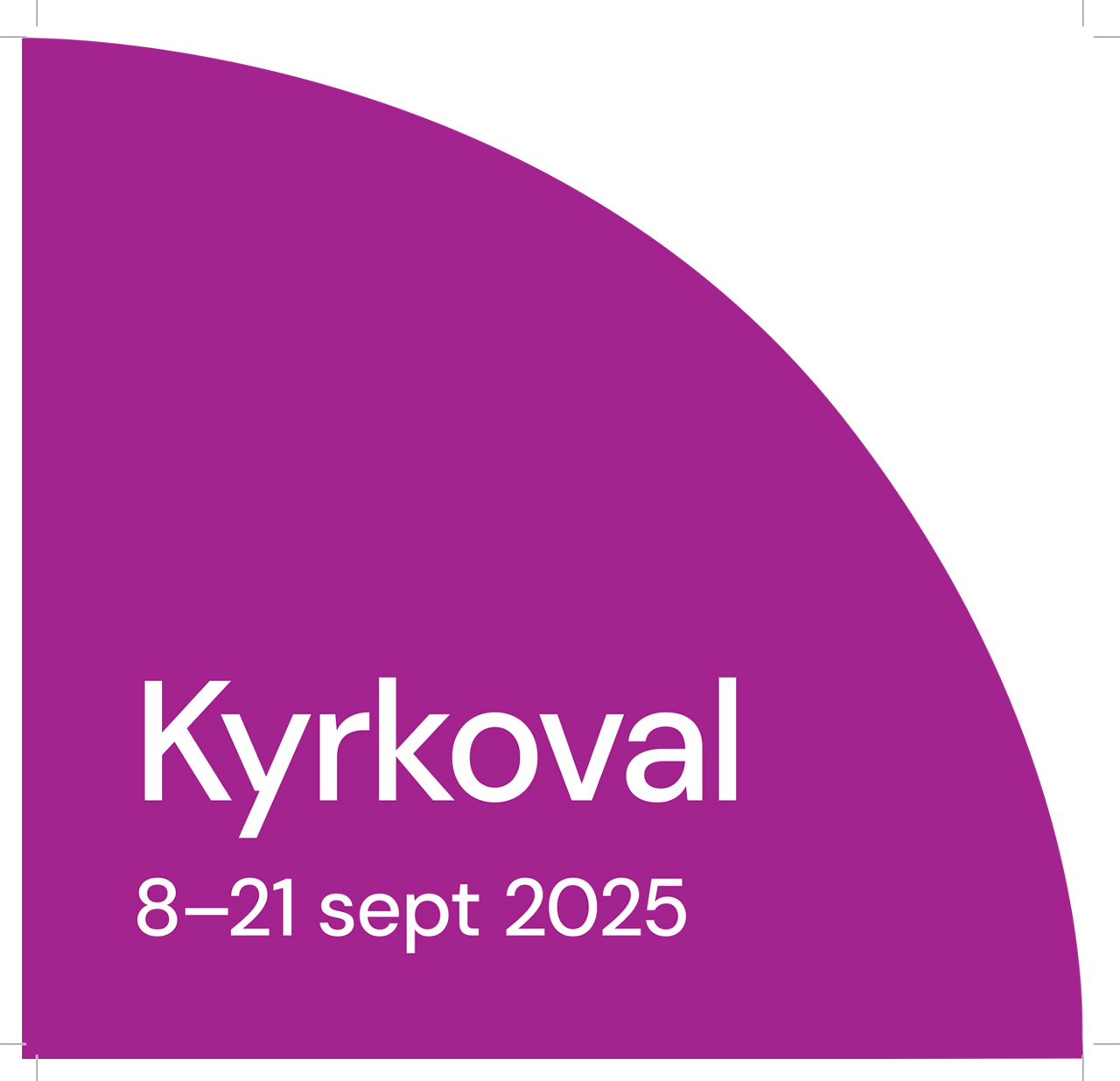 Signalelement för kyrkovalet 8-21 september 2025
