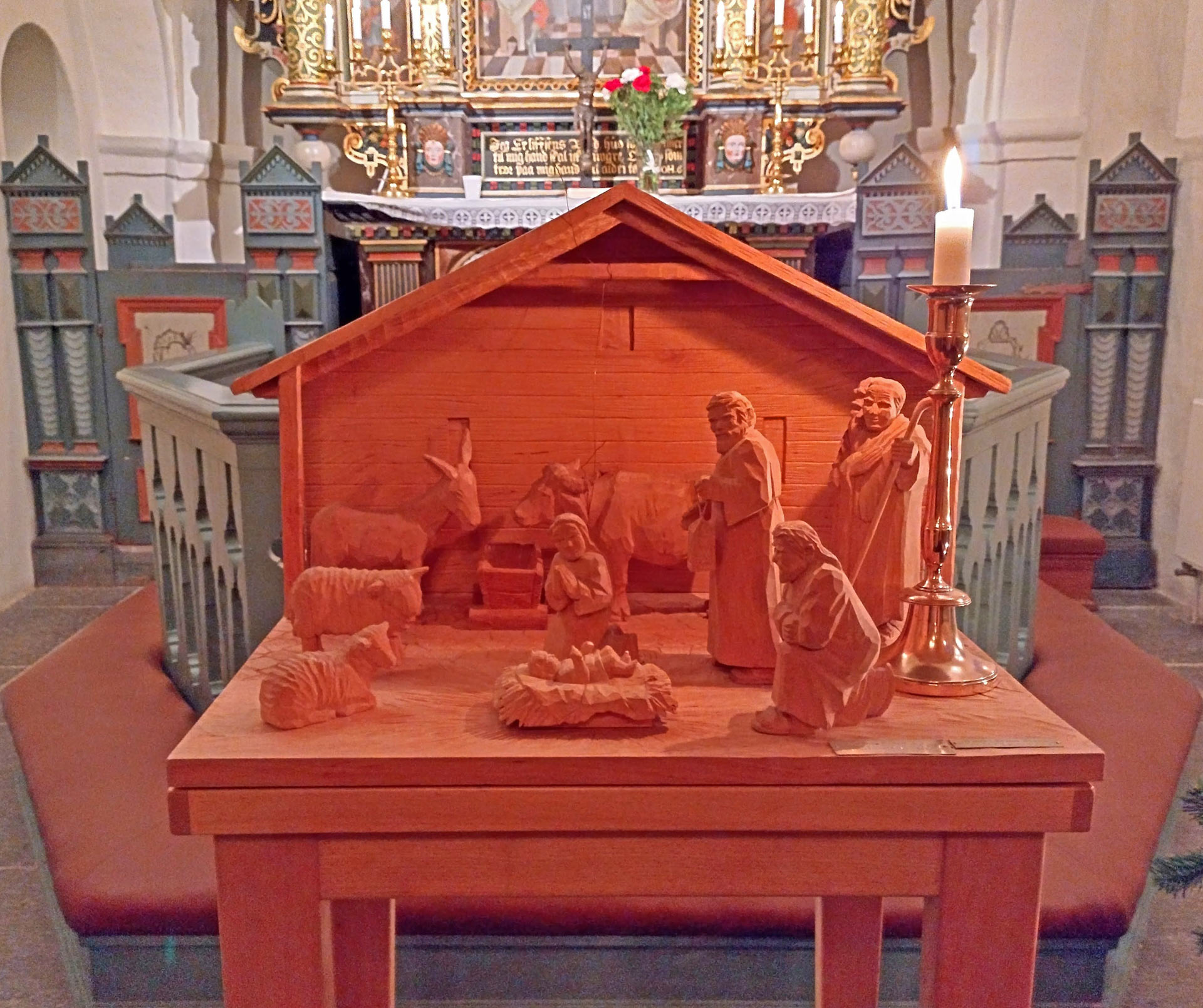 Julkrubban i Östra Ingelstads kyrka