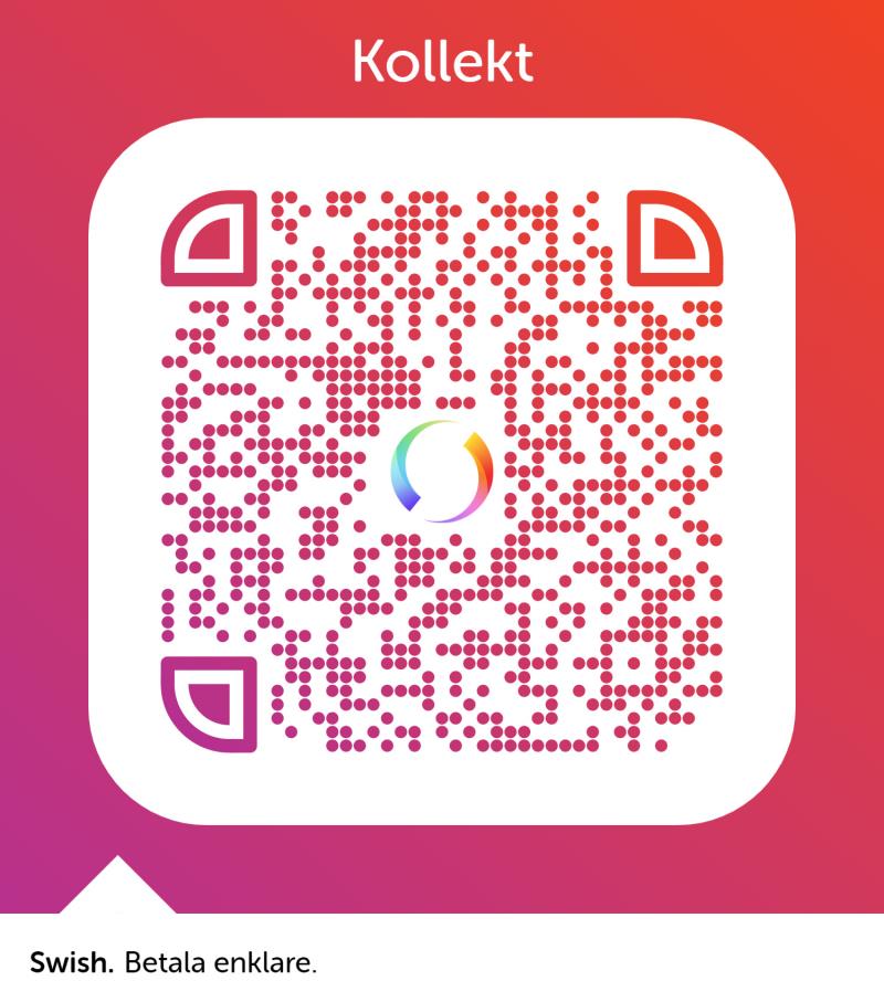 Qr kod till kollekt via Swish.