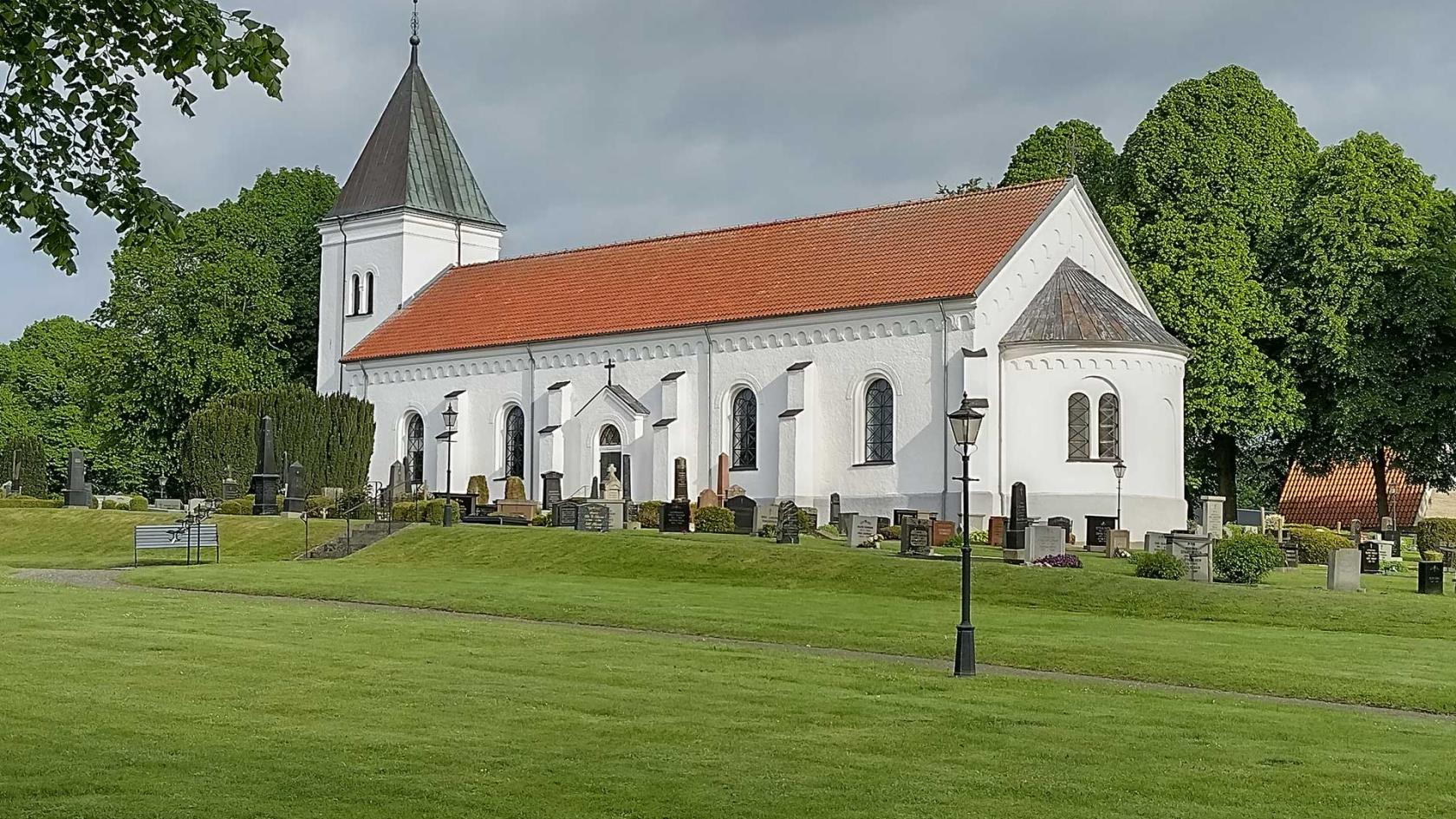 Smedstorps kyrka, nykalkad 2022.