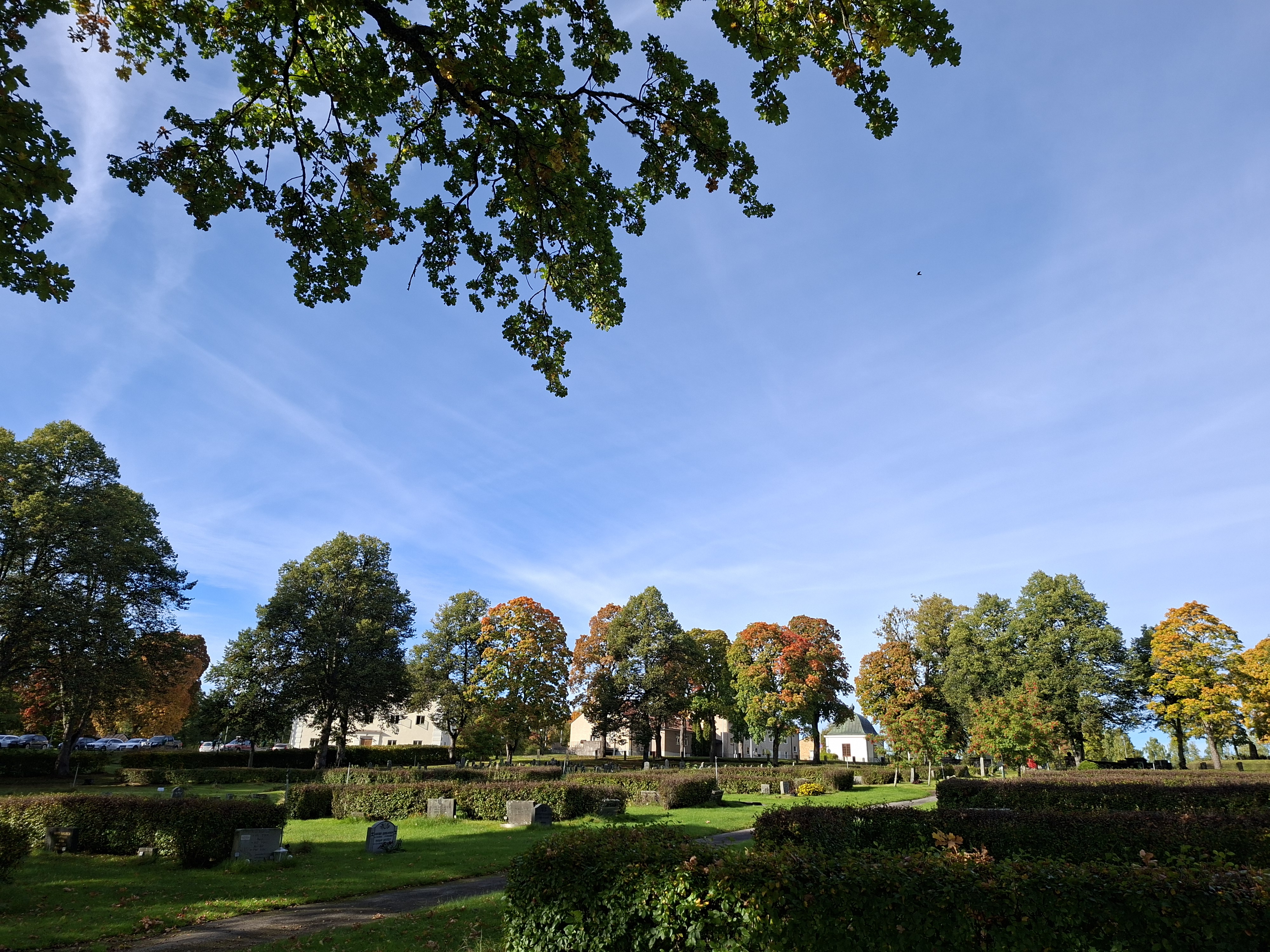 Skinnskatteberg nya kyrkogård en dag i september