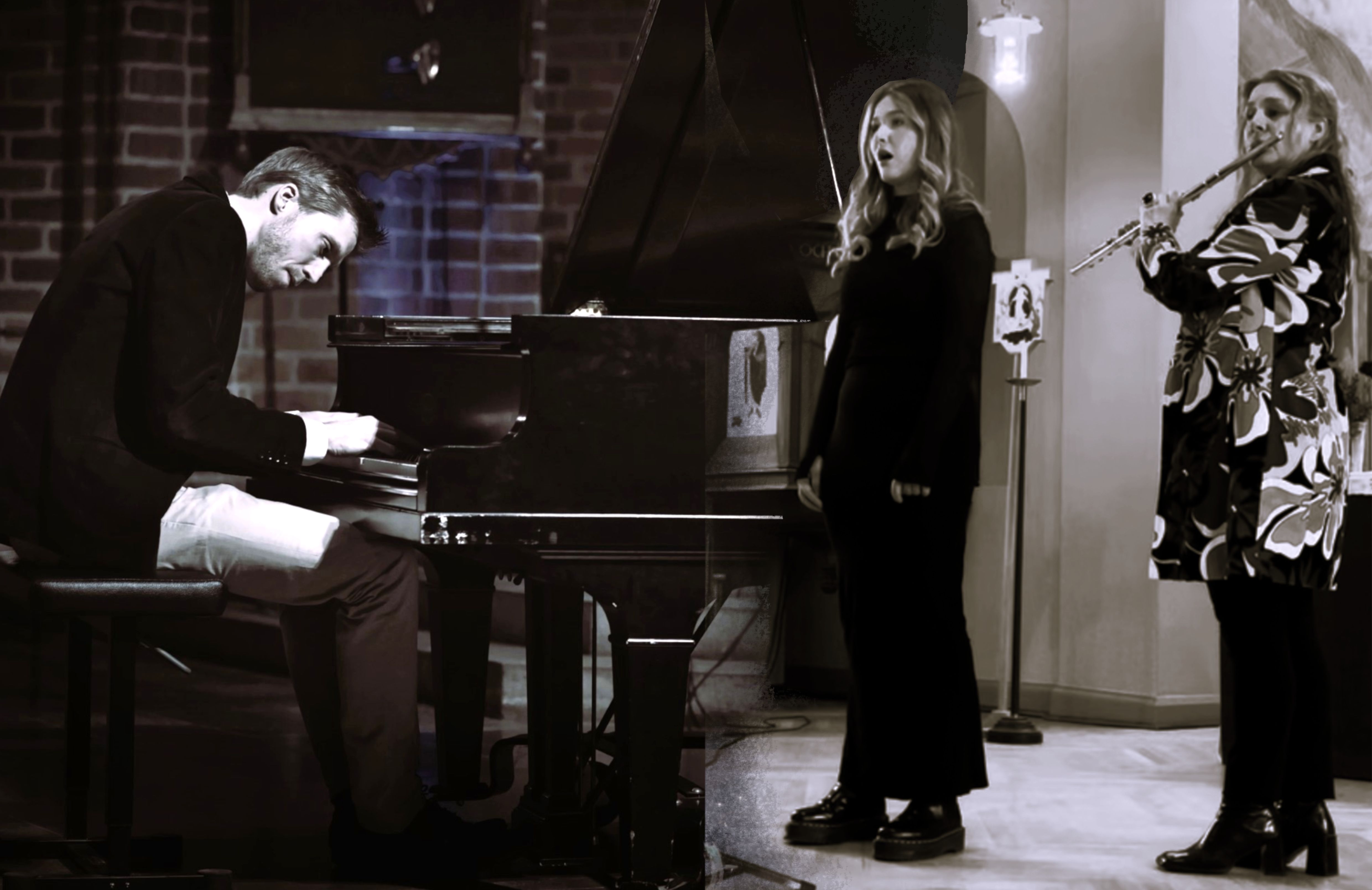 Saga Ljungberg, sång, Ewa Ljungberg, flöjt och Martin Berggren, pianist.