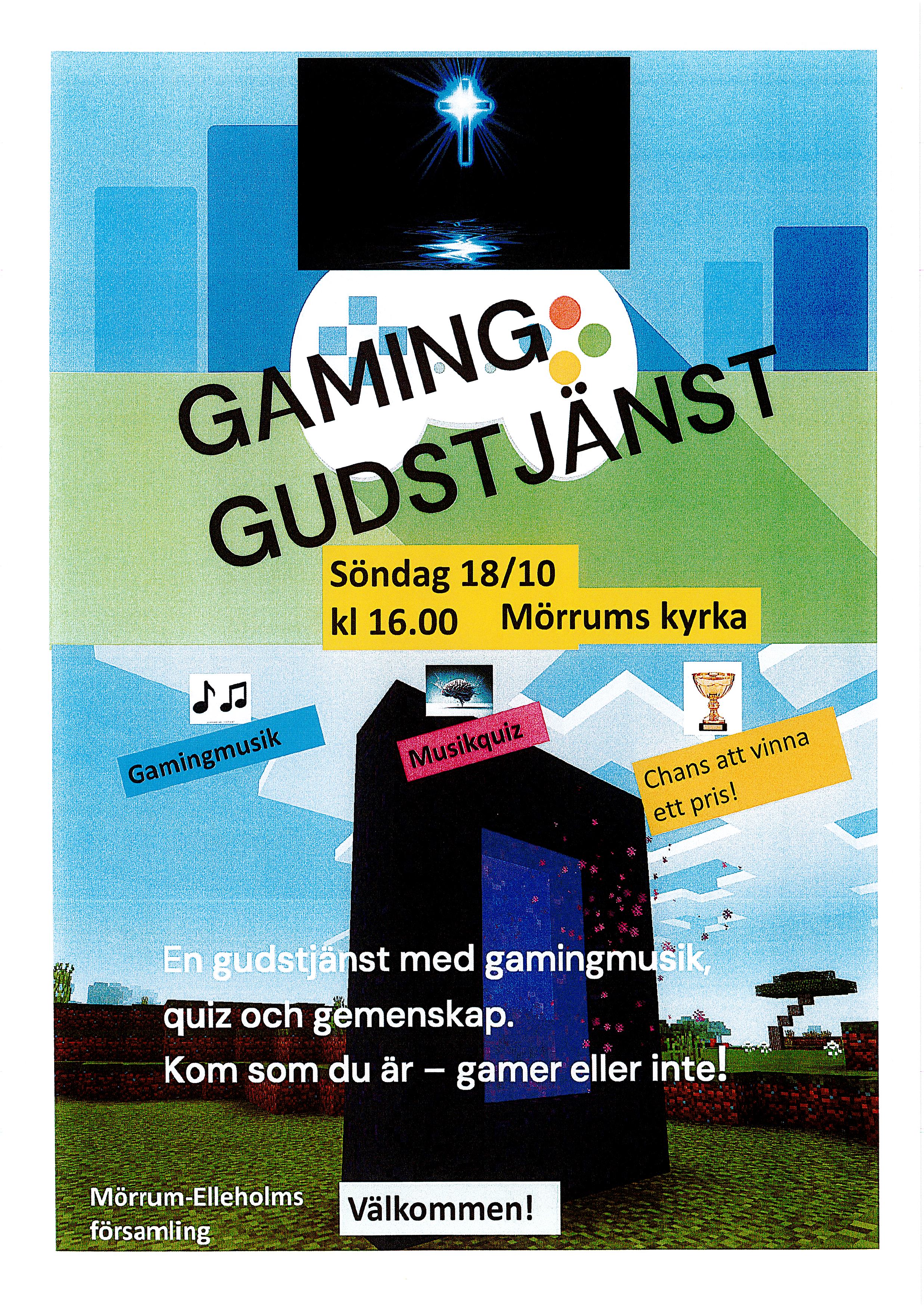 Gaminggudstjänst 18/10