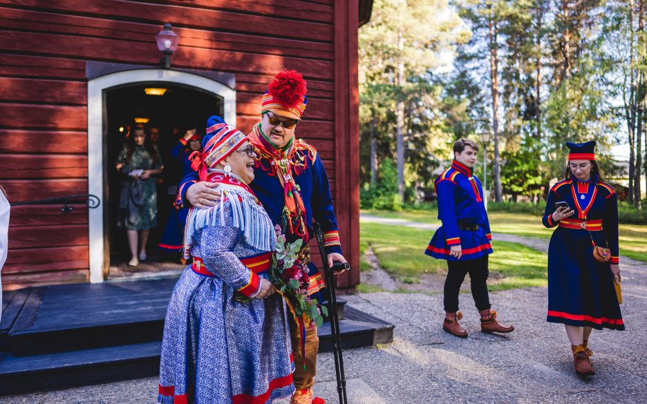 Vigsel i Jokkmokks gamla kyrka