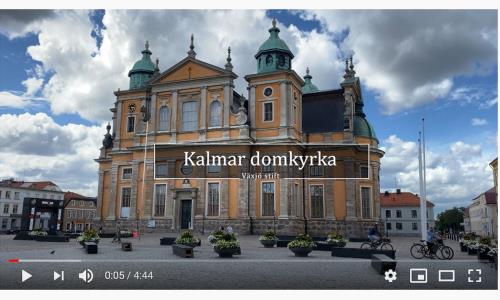Bild ur Youtube-film om Kalmar domkyrka.
