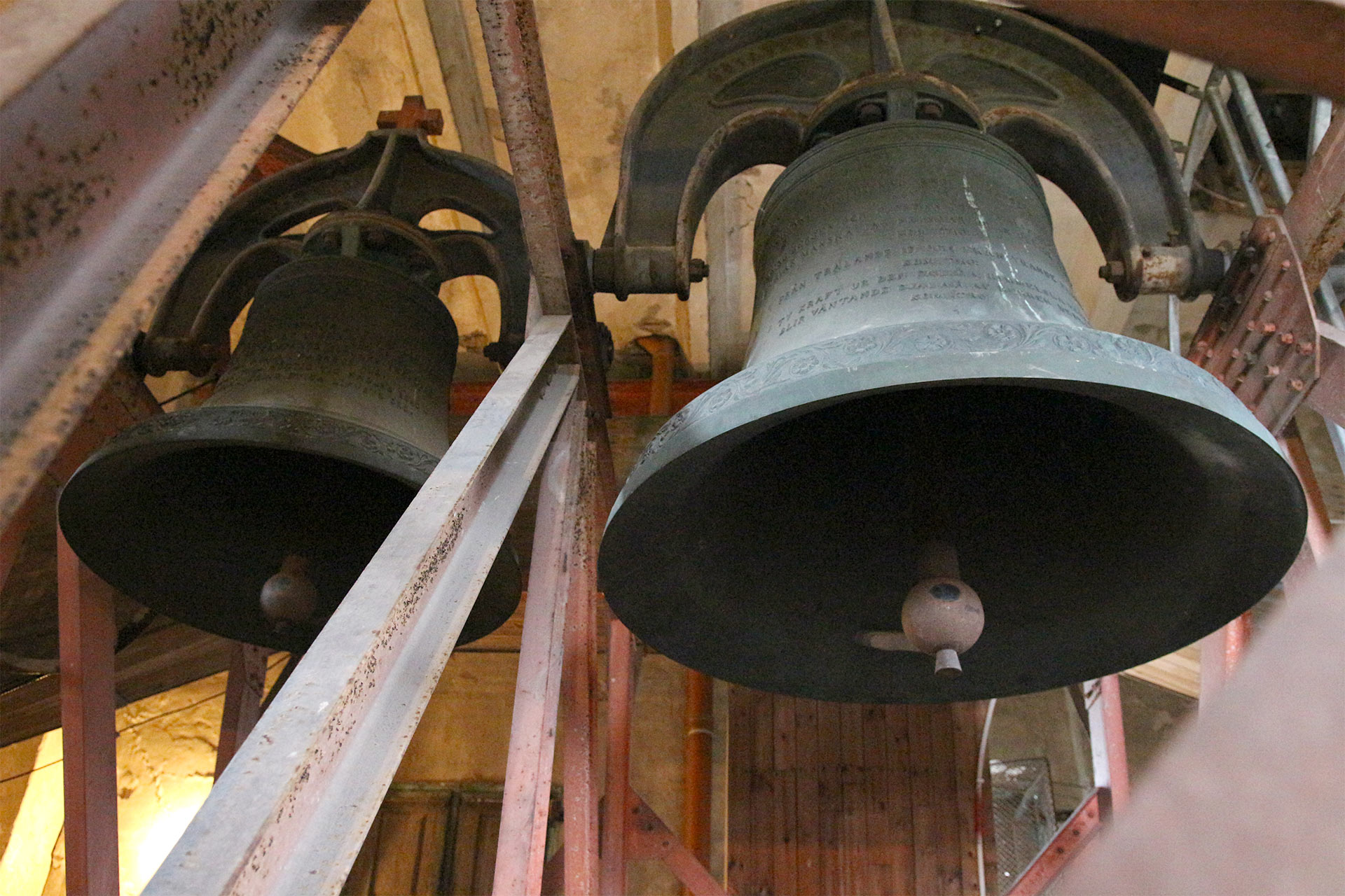 Klockorna i Masthuggskyrkans torn.