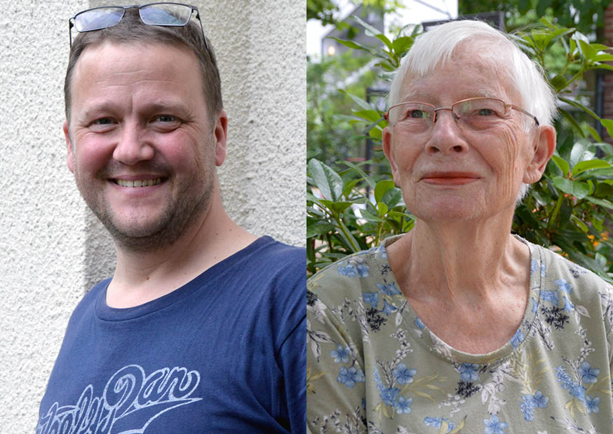 man och kvinna utomhus