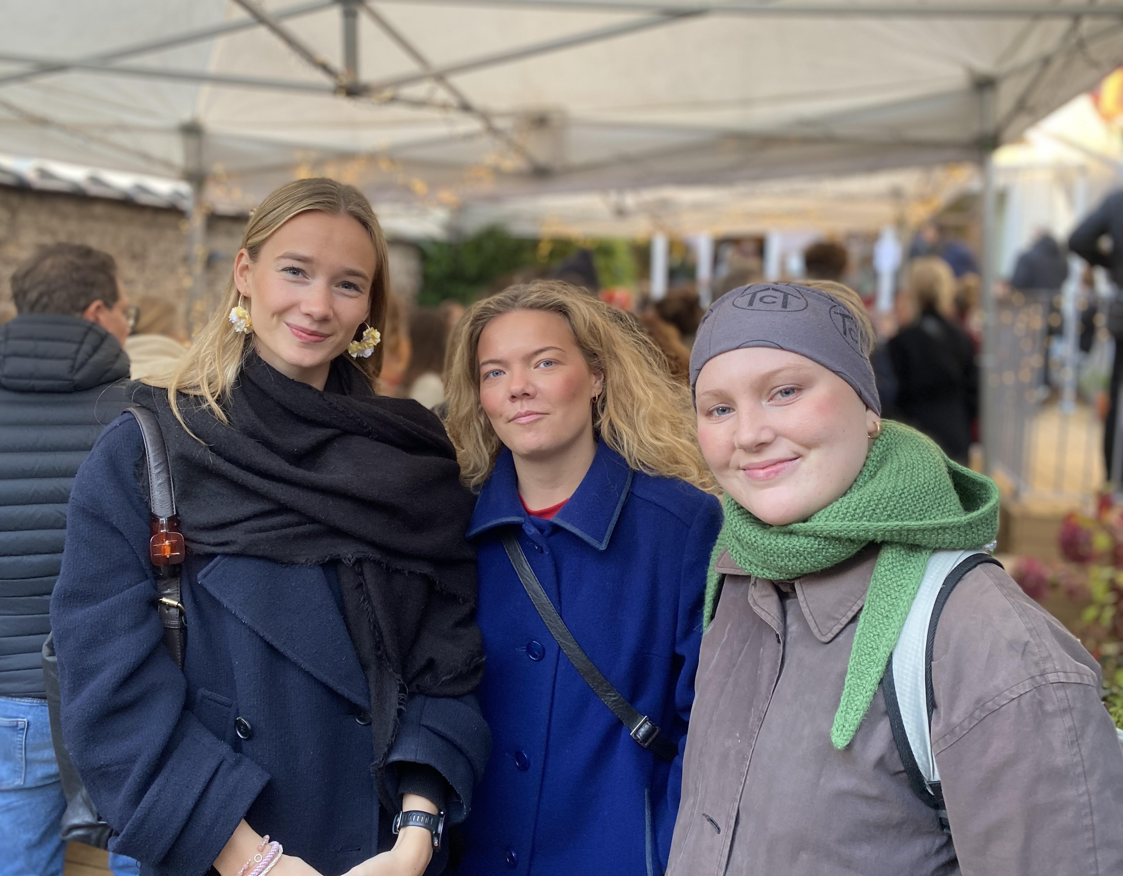 Norska besökare på julbasaren