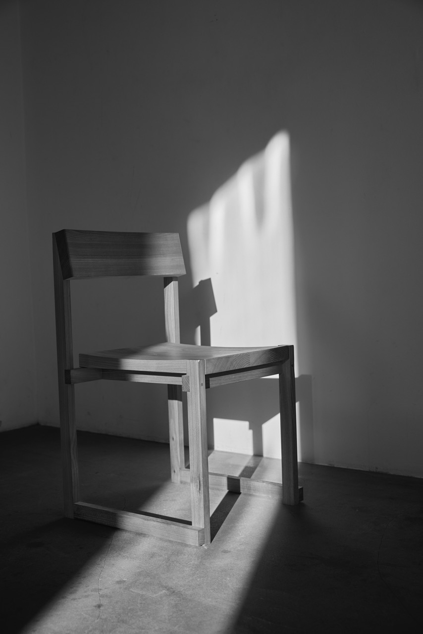 Stol svartvit bild