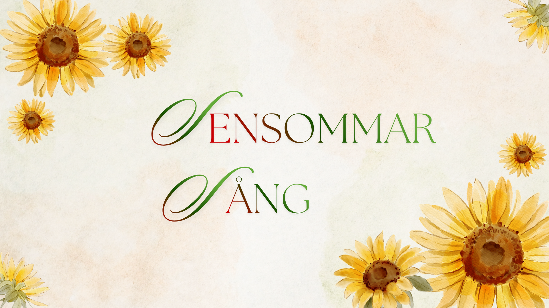 Sensommar sång