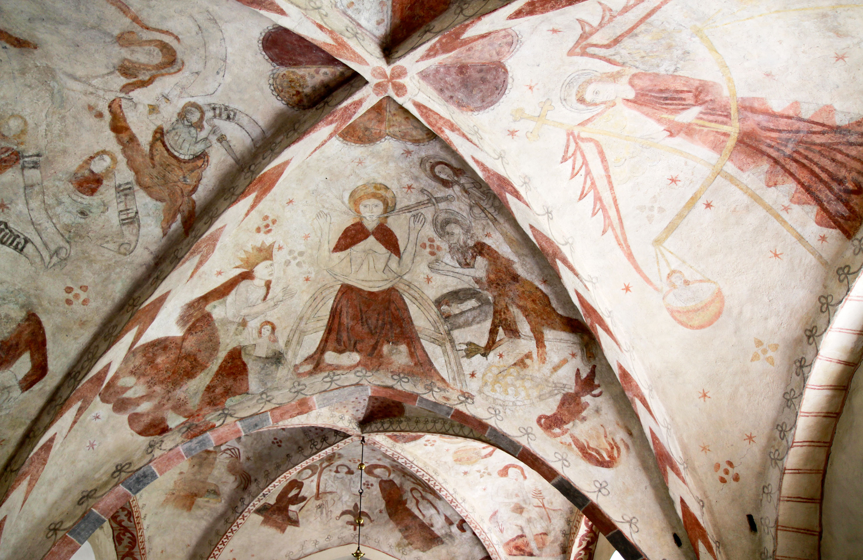 Kalkmålningar i taket