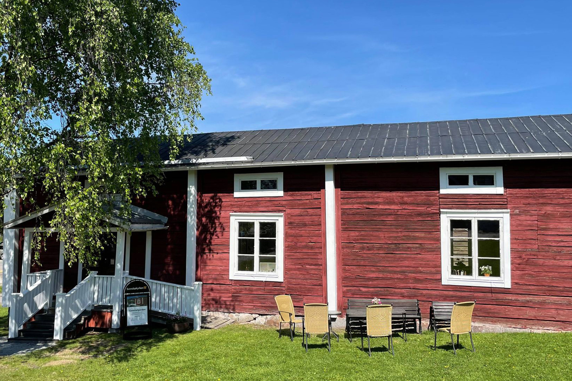 Bild på Gammelgårdens entré