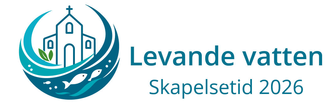 Bildmärke för Skapelsetid 2026. Levande vatten.