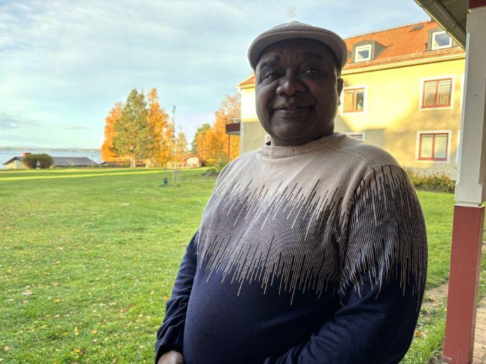 Biskop Benzon Bagonza vid besöket på Stiftsgården  Rättvik