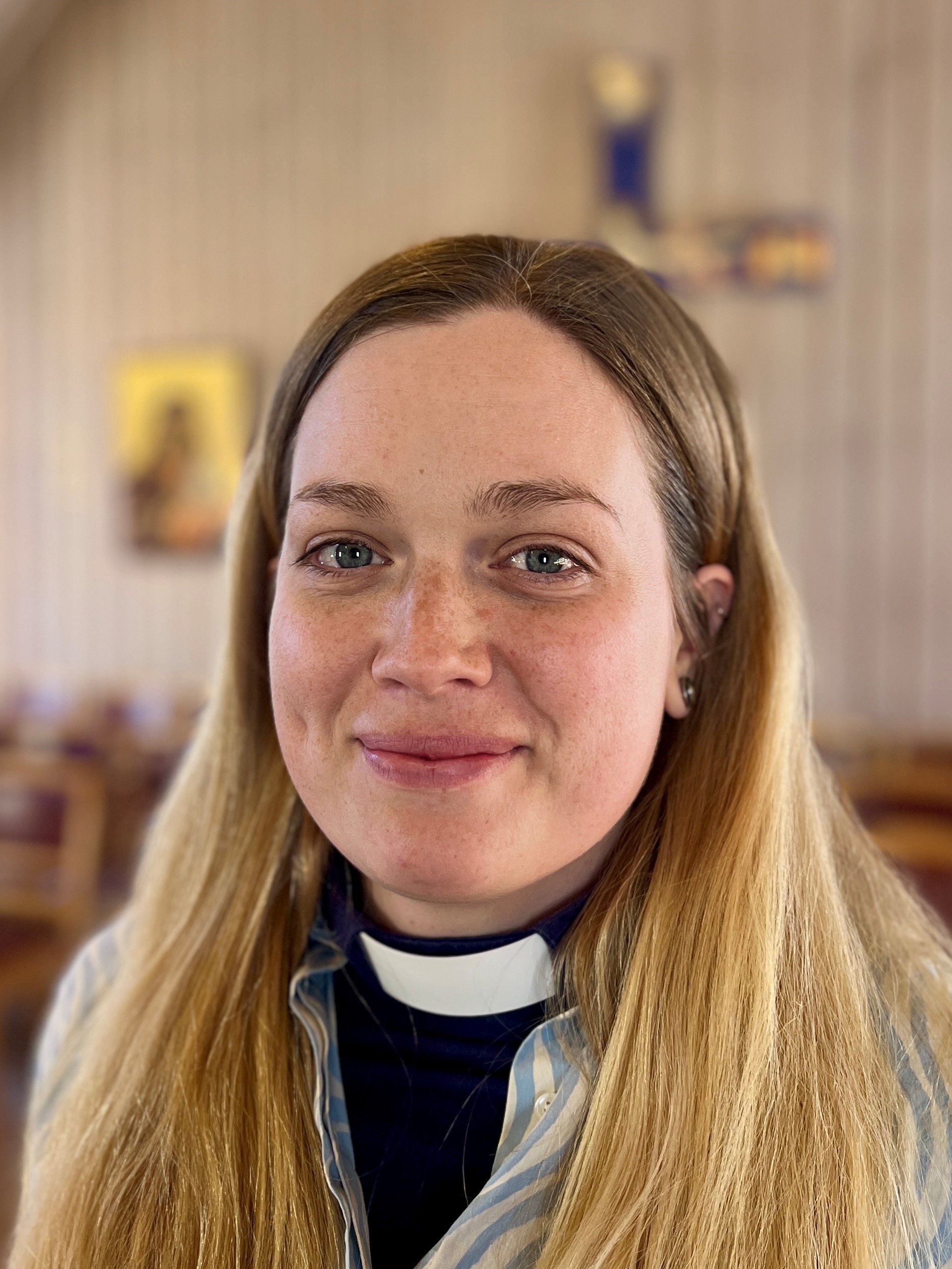 Porträtt på Stina Tysk, ny präst på stiftsgården Rättvik