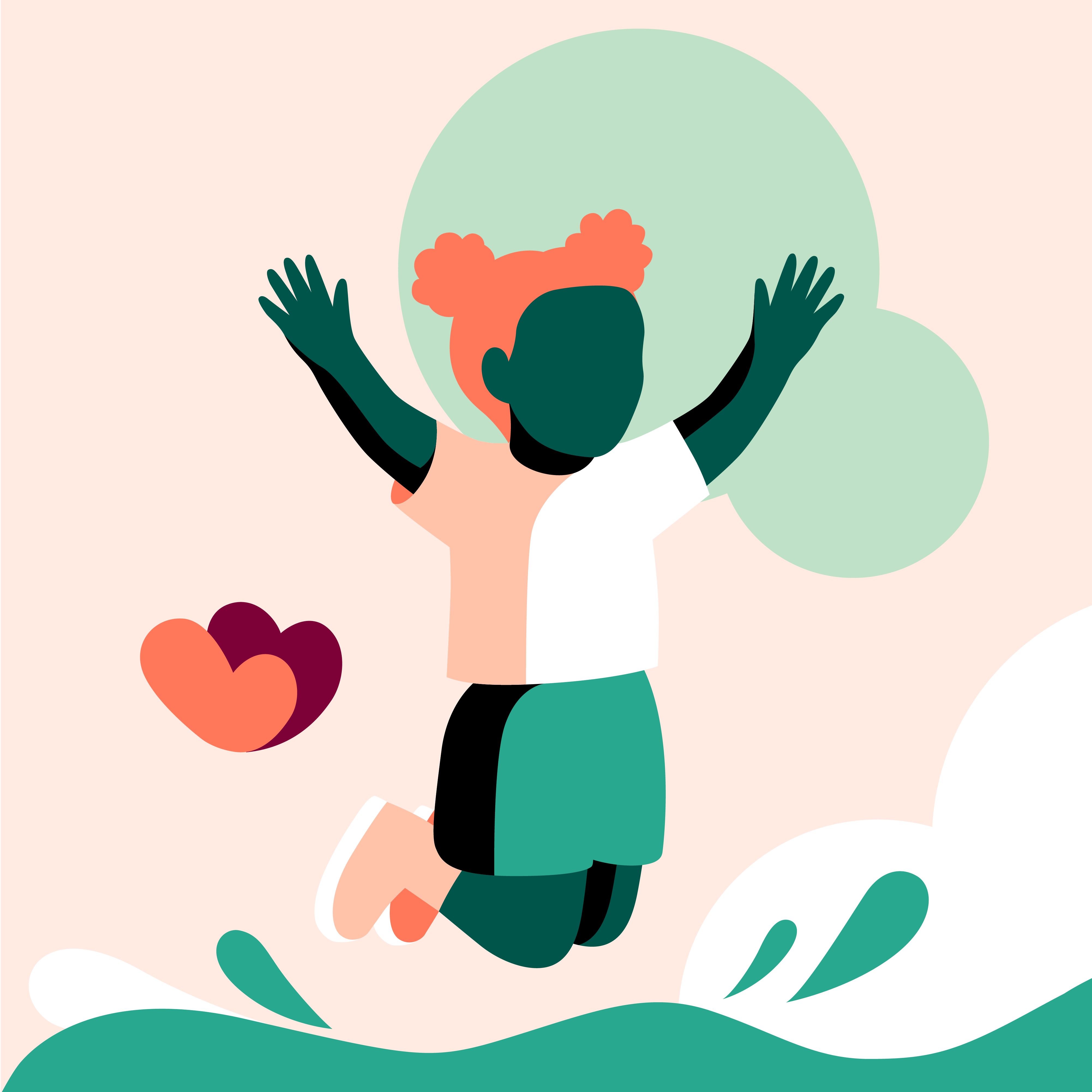 Illustration på barn som leker