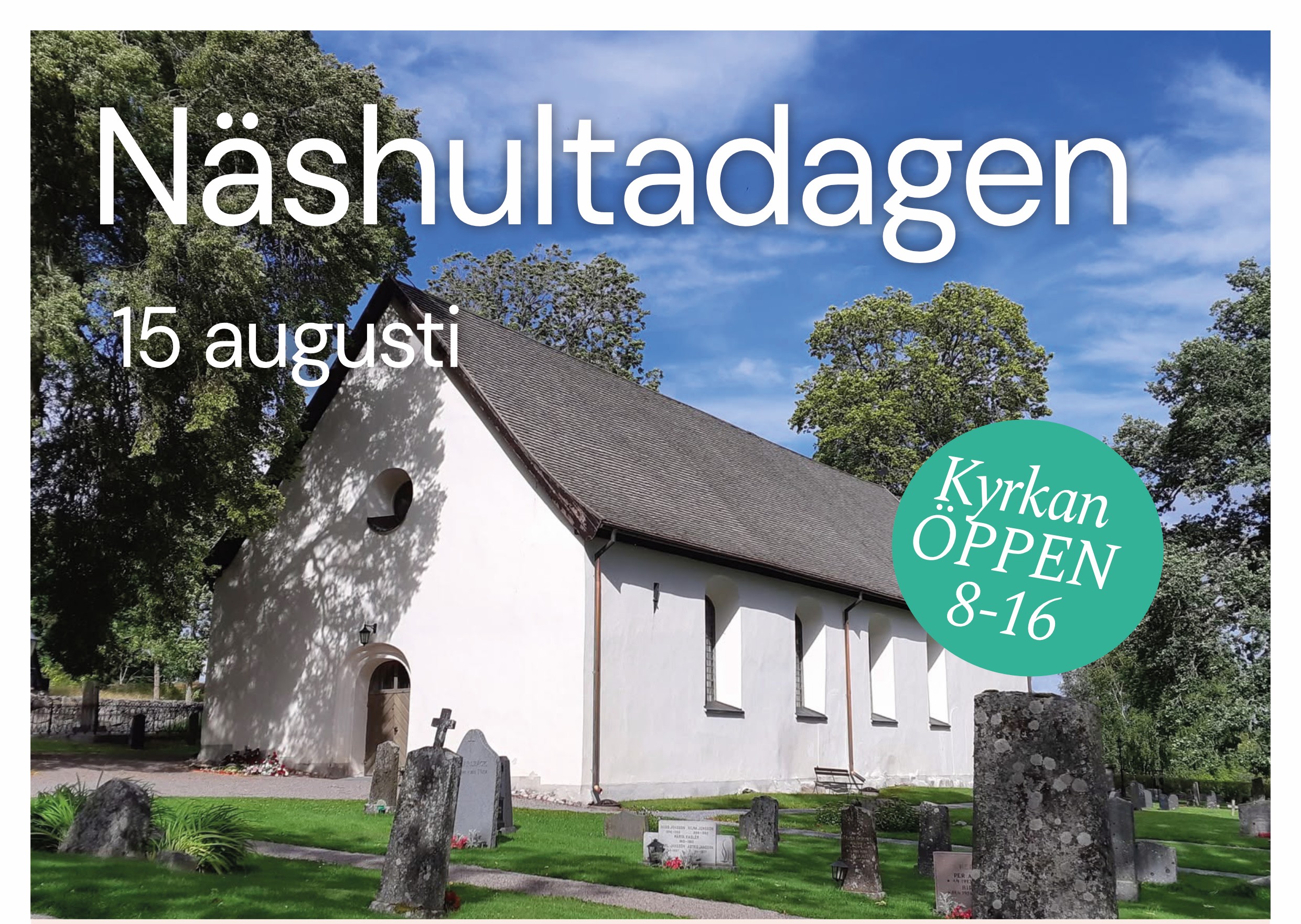 Näshultakyrka en sommardag