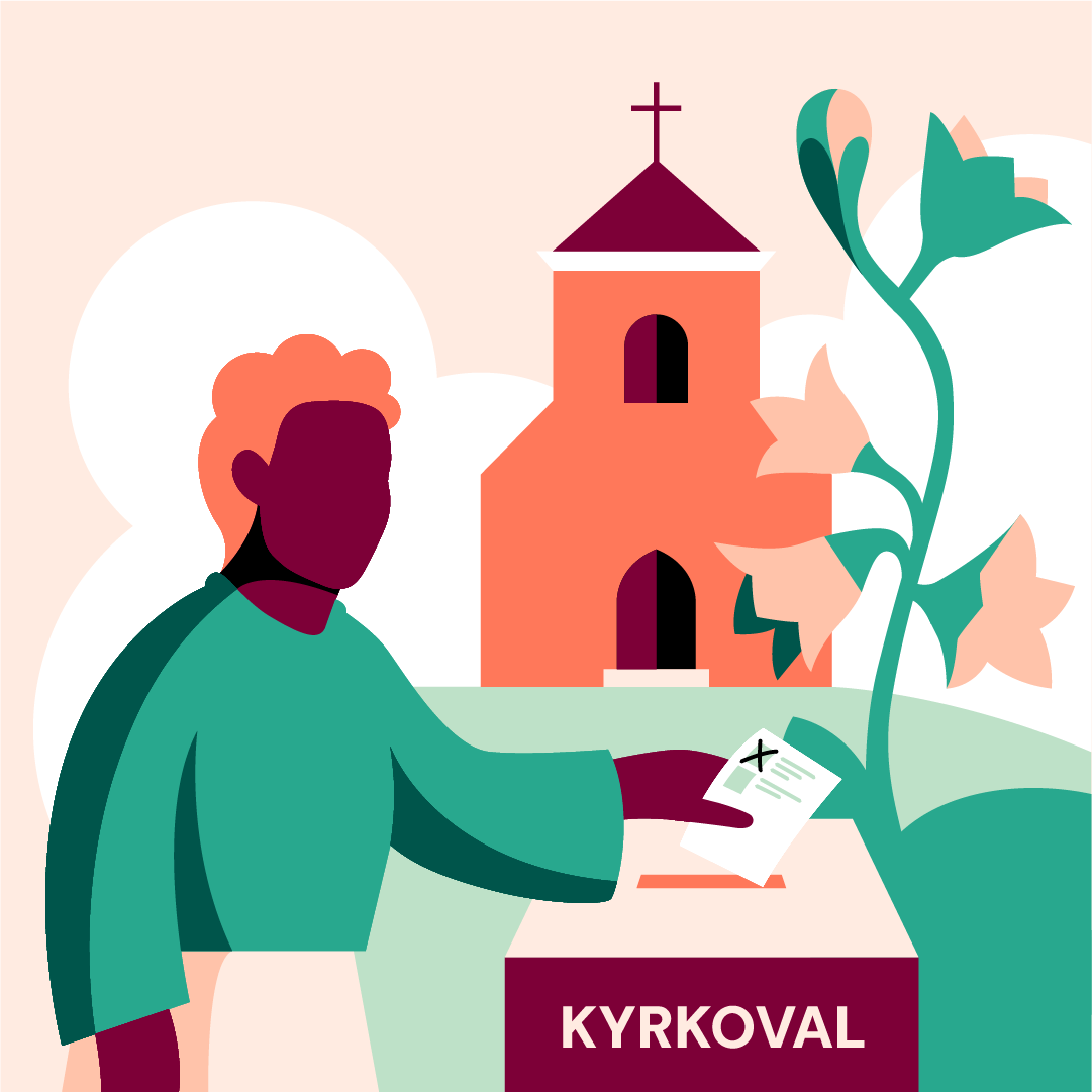 Illustration kyrkovalet 2025