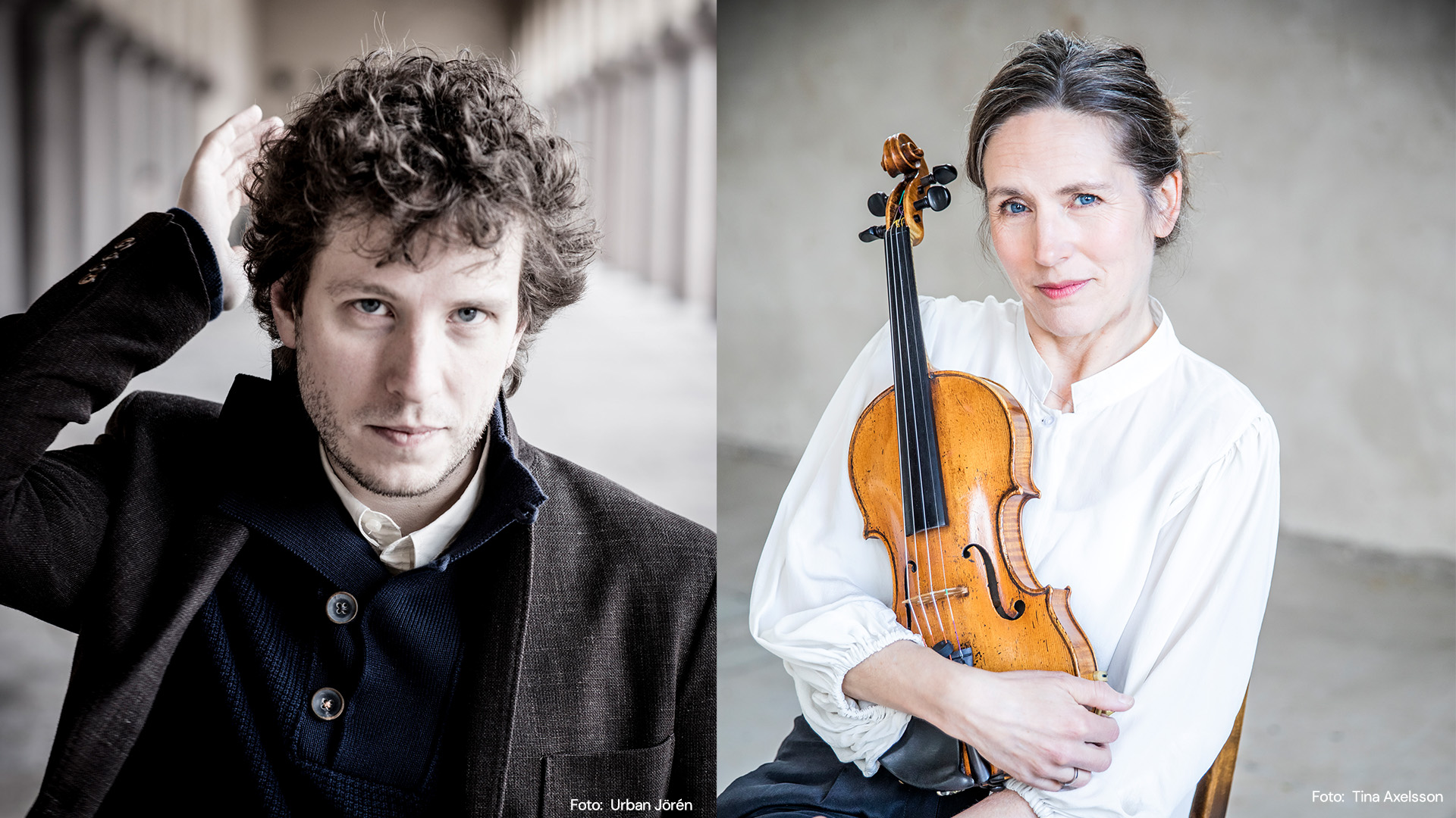 Porträtt på Peter Friis Johansson och Cecilia Ziliacus