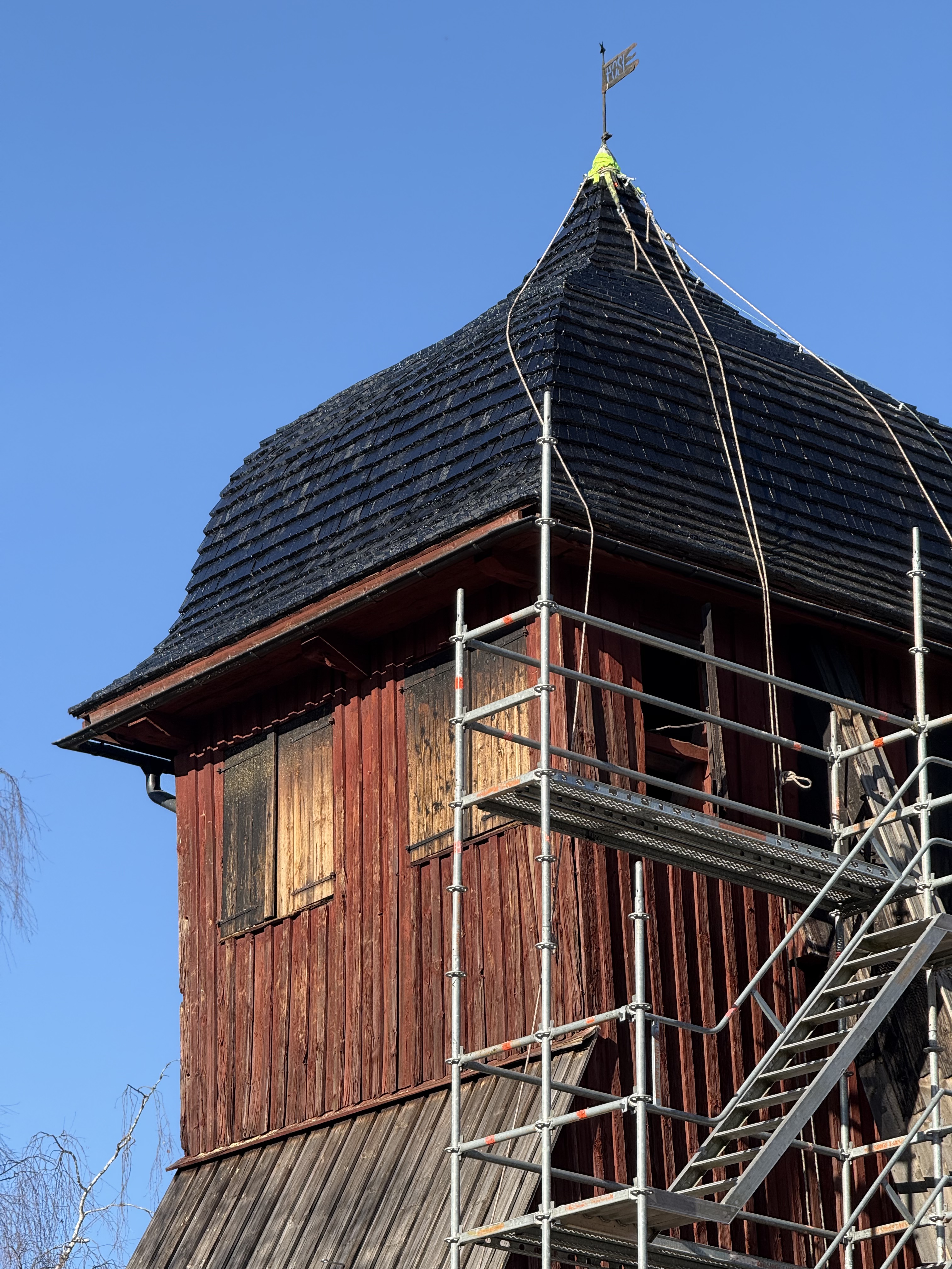 Renovering av Norrsundas klockstapel