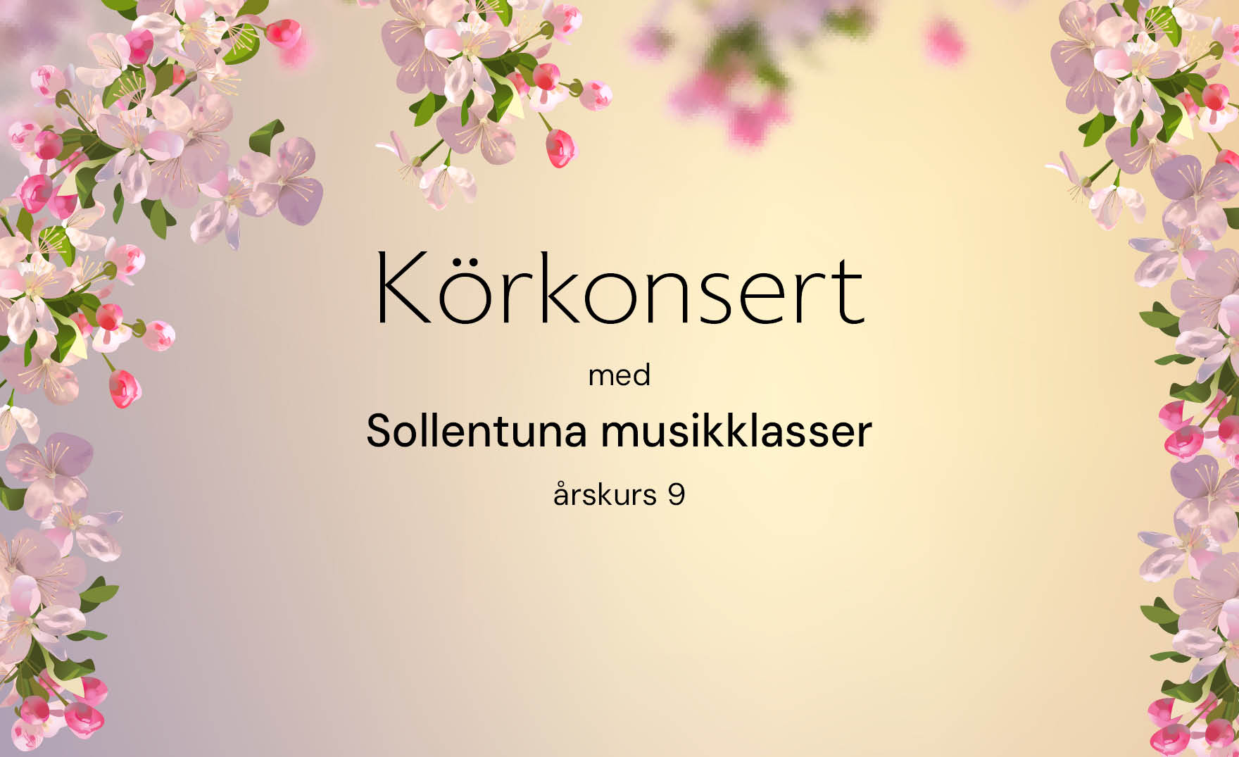 Körkonsert - en puff med blommor