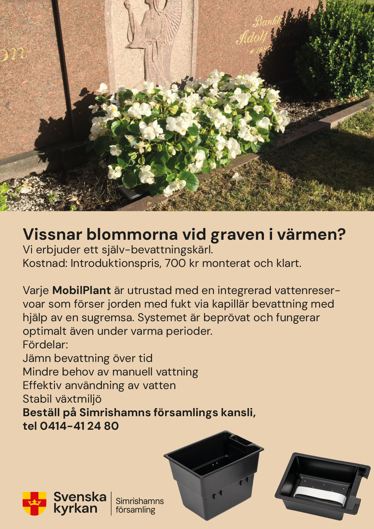 Vi gör så att blommorna blommar