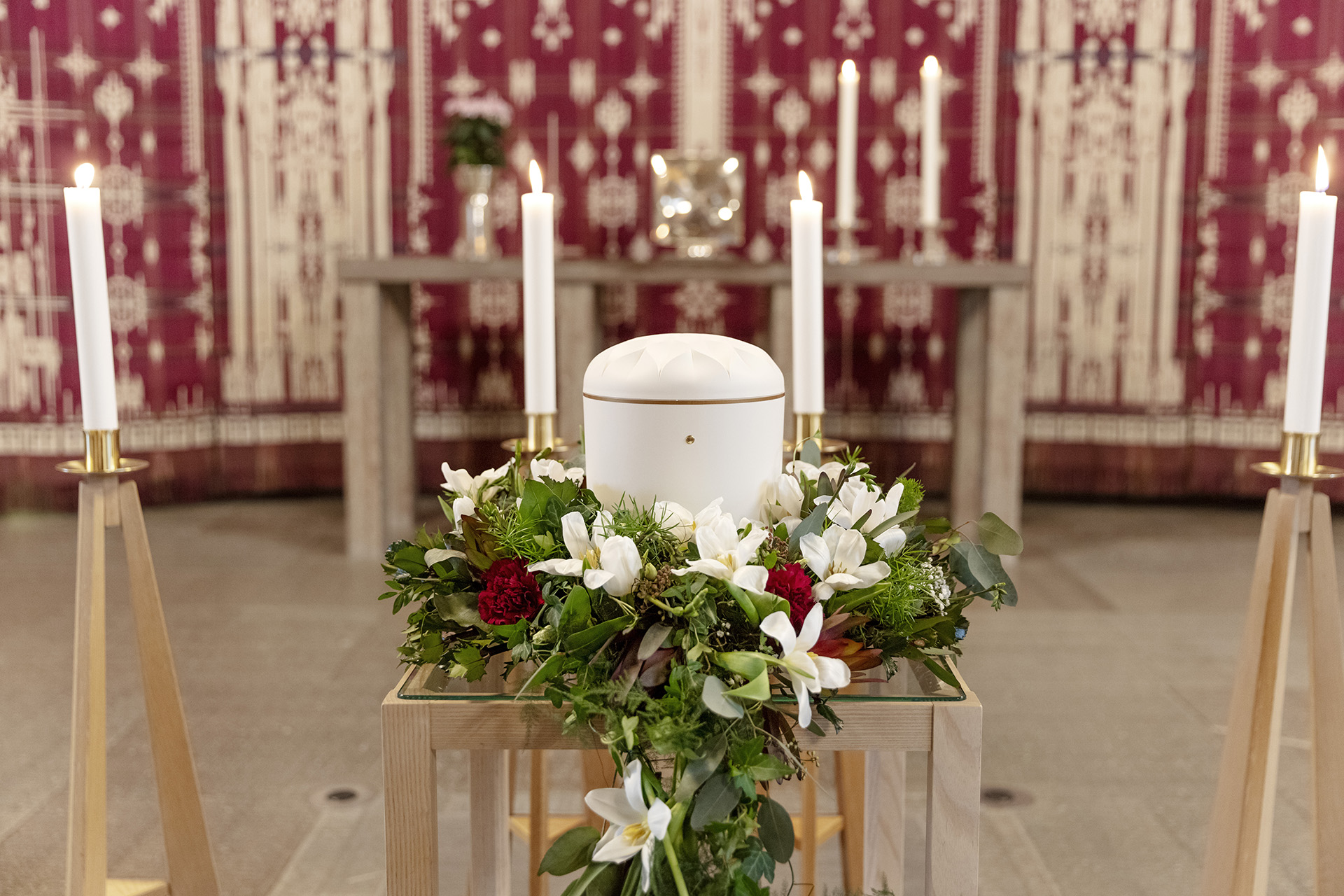 Urnbegravning i S:ta Birgittas kapell.