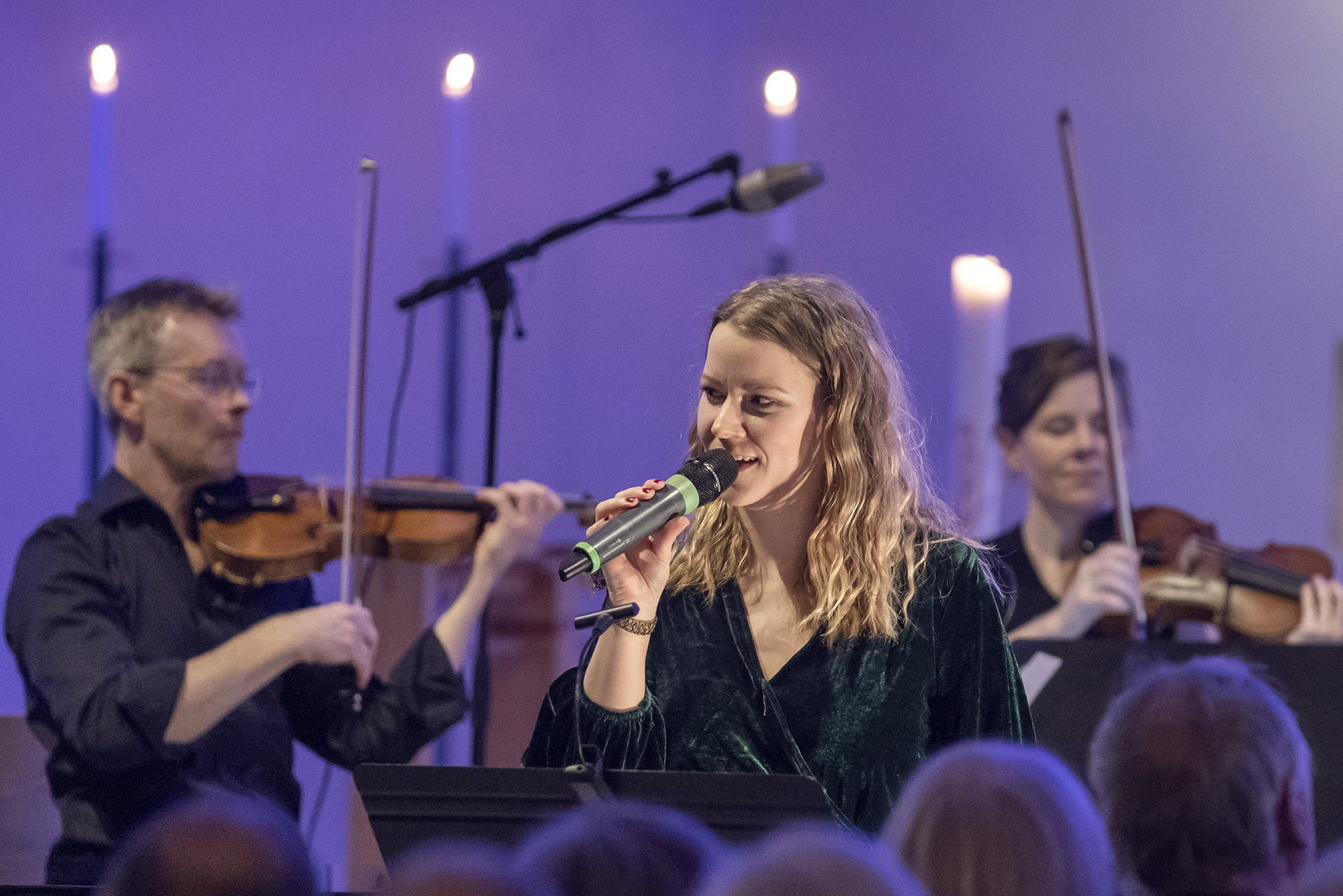 Solist och musiker i S:ta Helena kyrka.