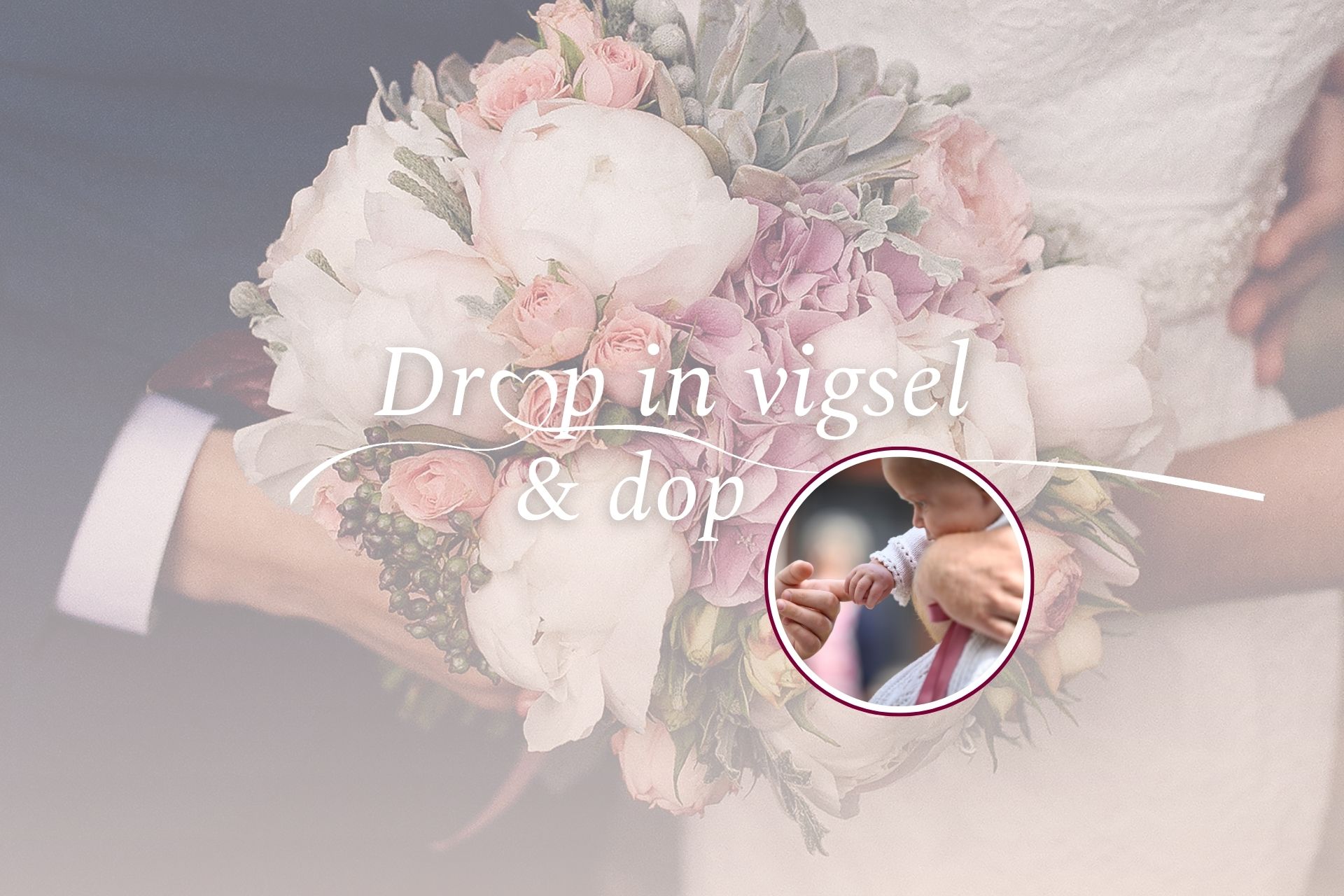 Drop in vigsel dop Stora Tuna kyrka Borlänge