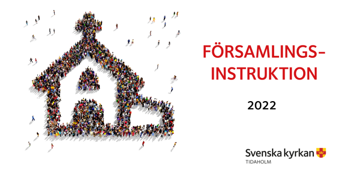 Webbaserad framsida till Svenska kyrkan Tidaholms församlingsinstruktion 2022.