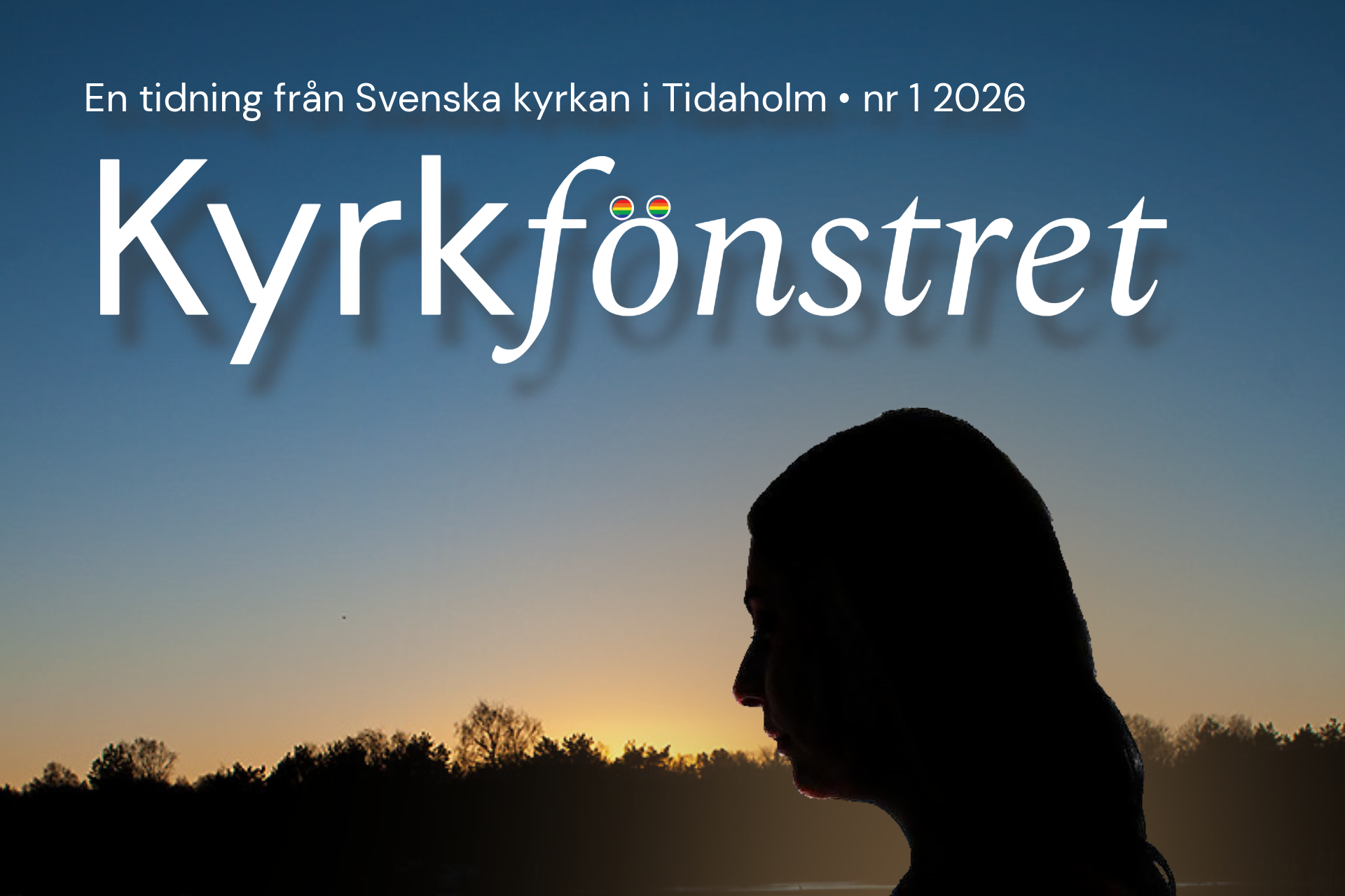 Framsidan till församlingstidningen Kyrkfönstret nr 1 2026