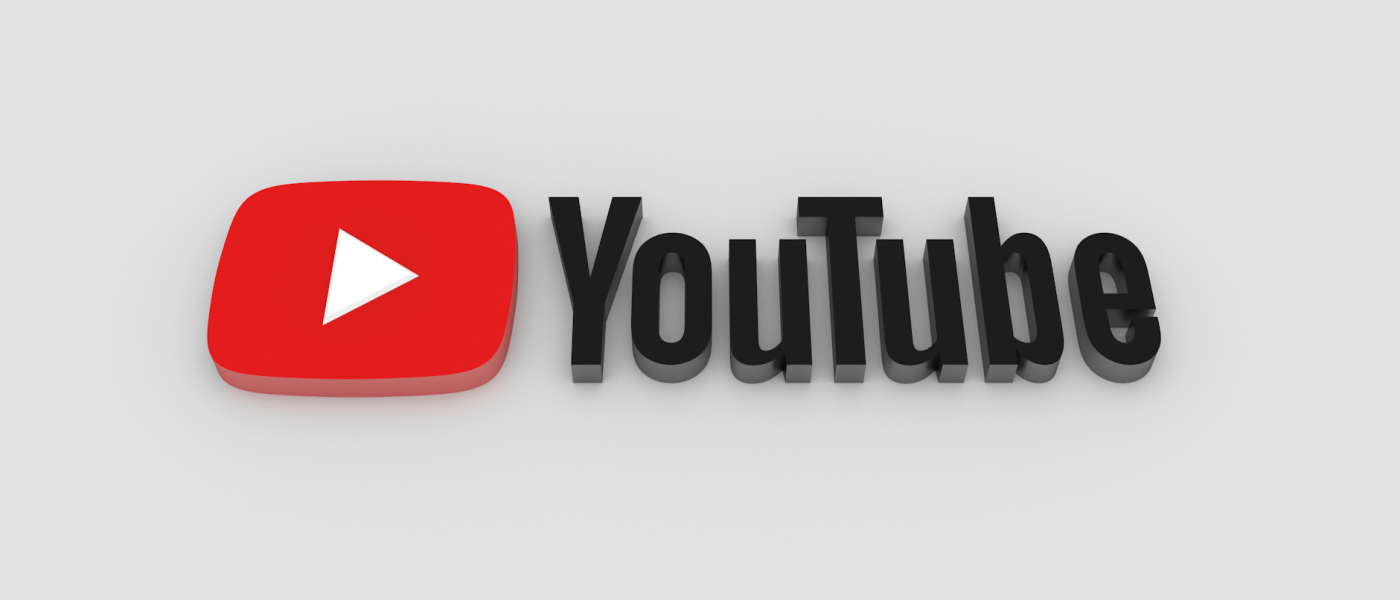 Youtube-logotypen i 3D.