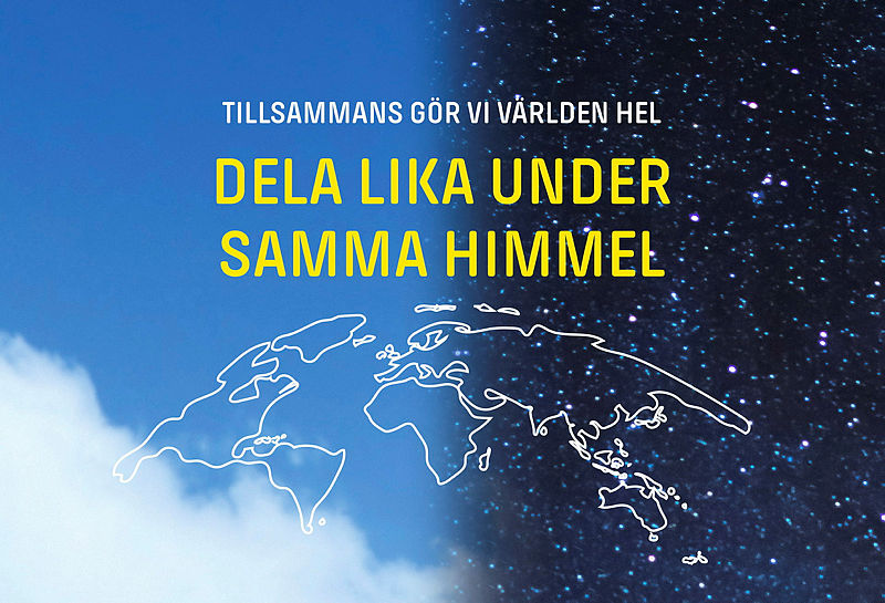 Dela lika under samma himmel.