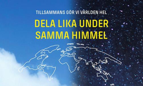 Dela lika under samma himmel.
