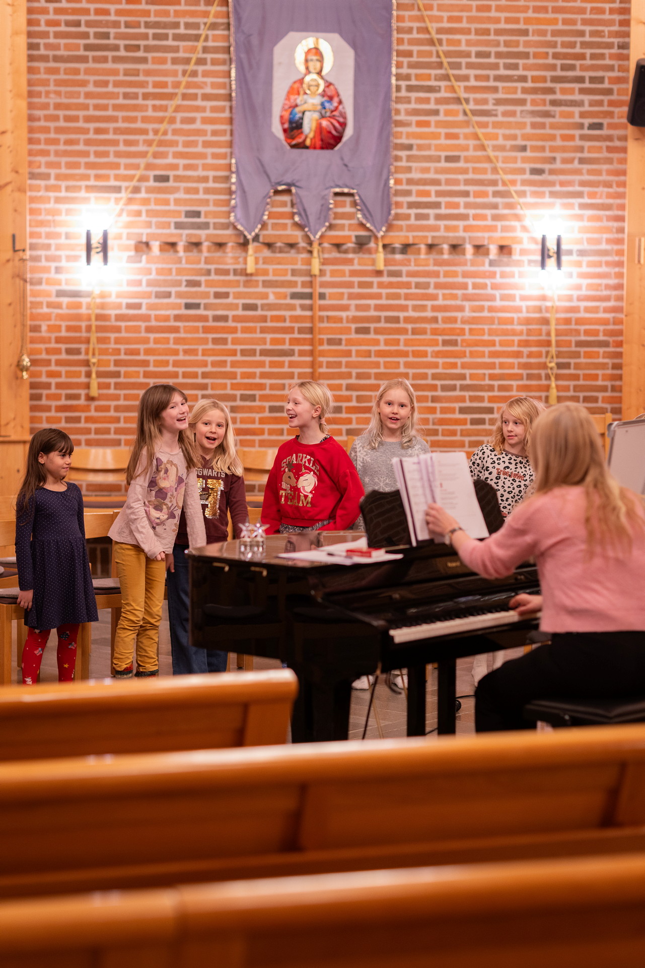 Barn som sjunger tillsammans