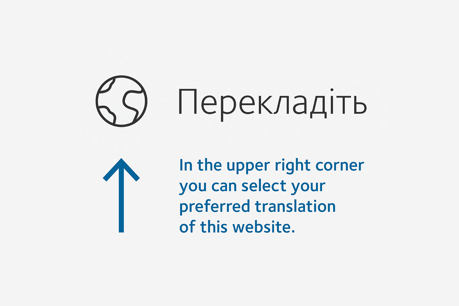 In the upper right corner you can select your preferred translation of this website.
