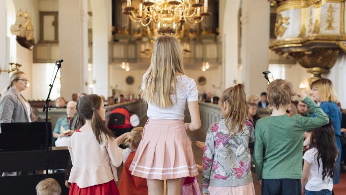 Familjemässa i S:t Olai kyrka, foto av Niclas Fasth.