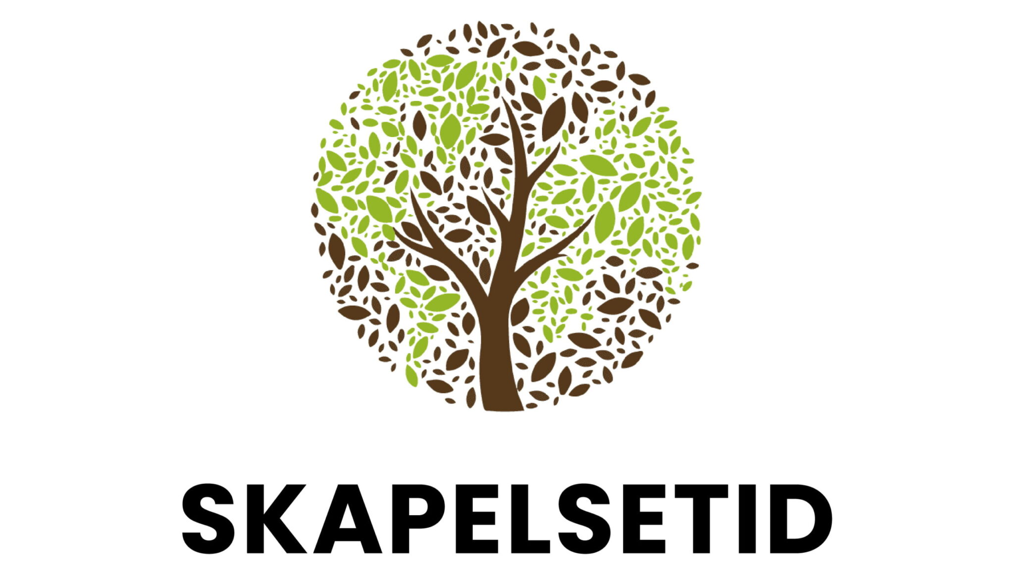 Skapelsetid logga med träd och texten skapelsetid