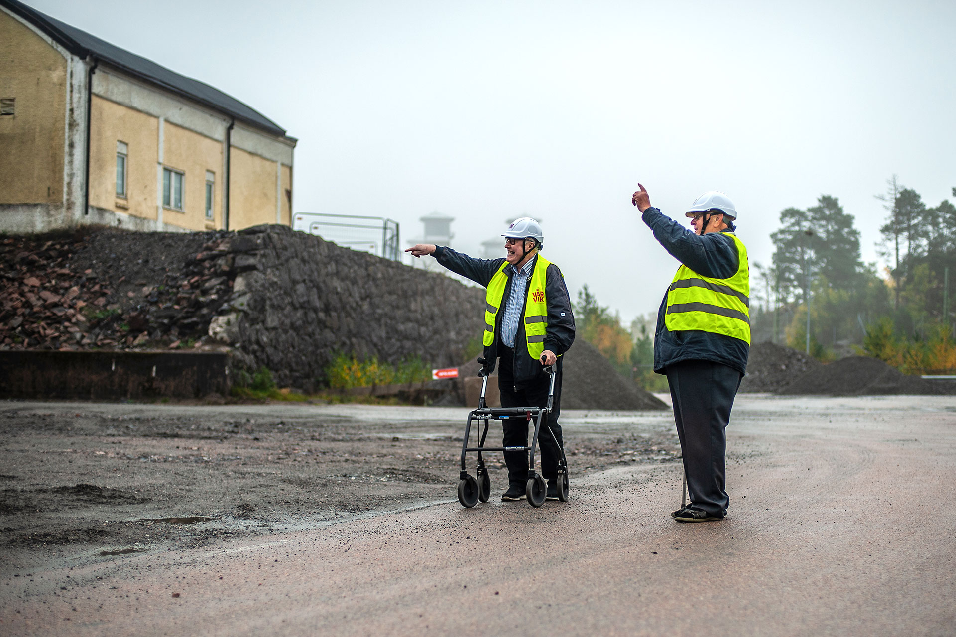 Bild där nya Vårviks stadsdel ska byggas