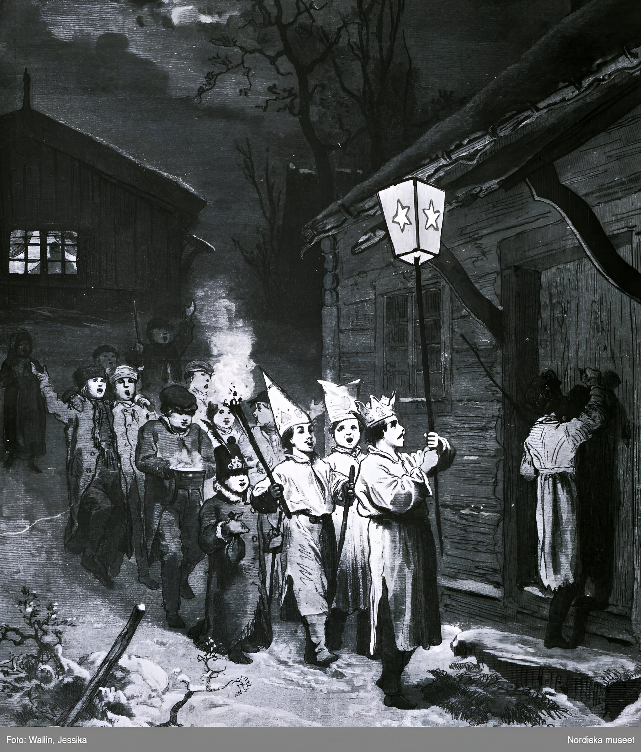 Illustration på stjärngossar från 1800-talet