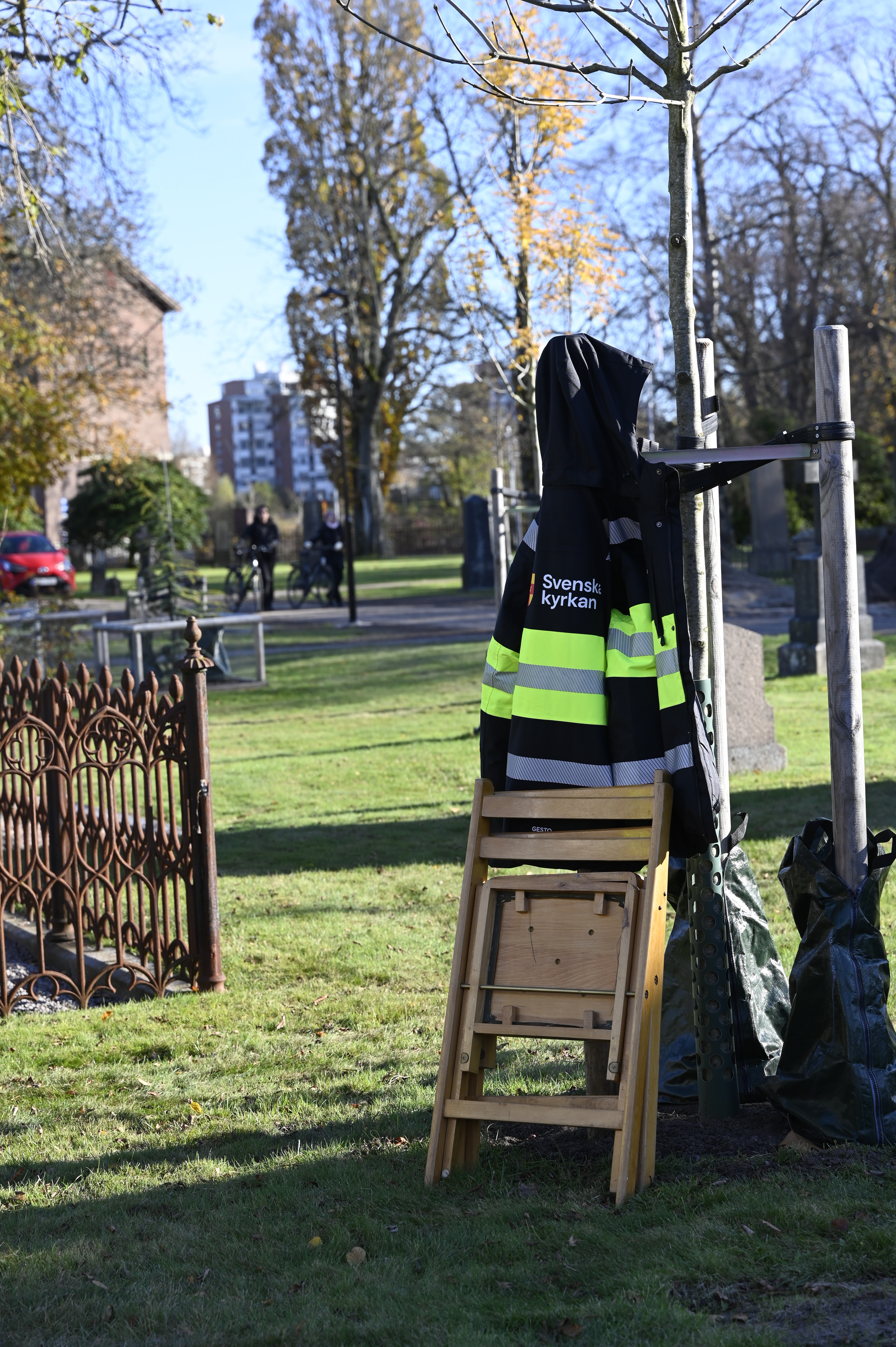 Bild på en upphängd jacka