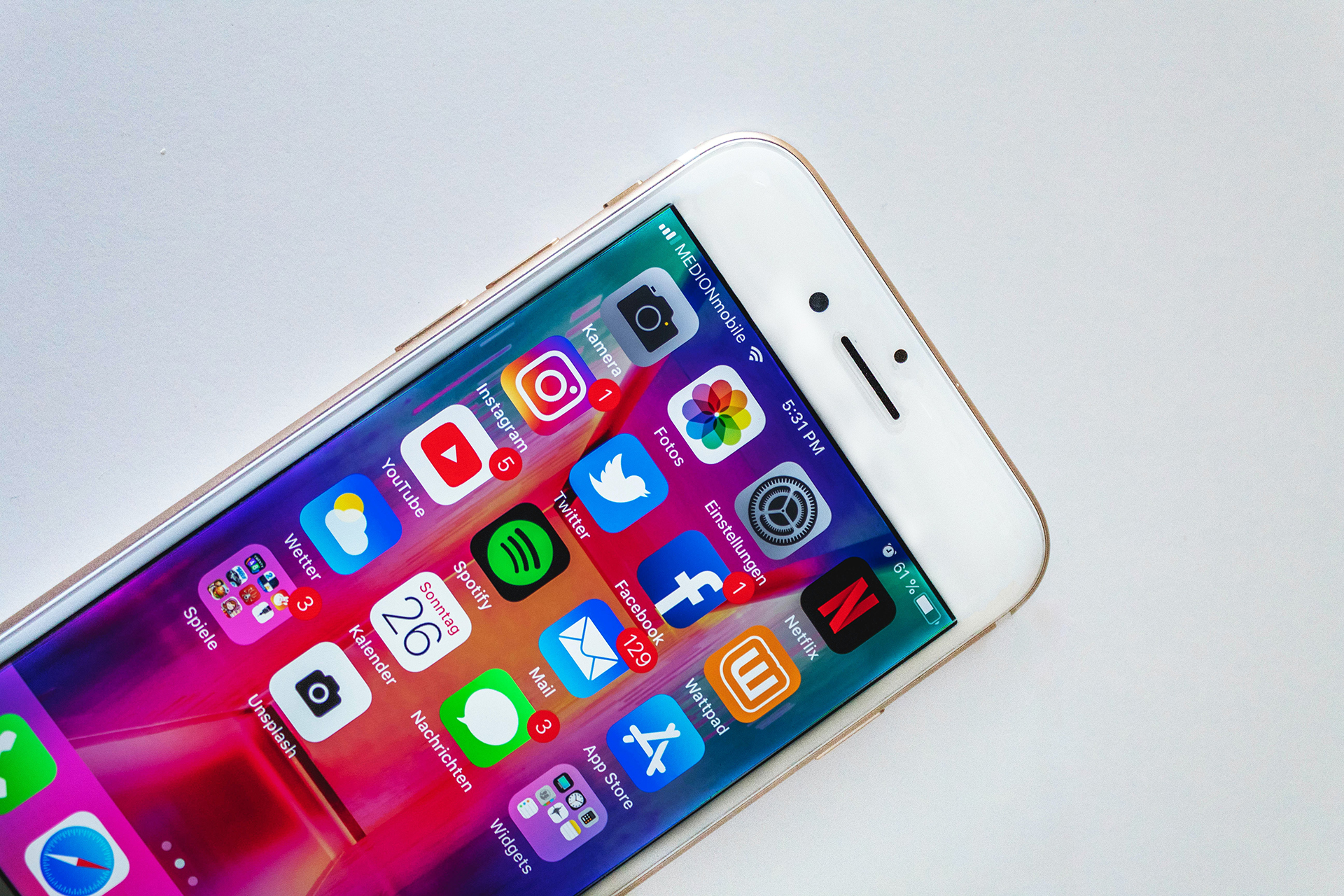 Appar på en telefon