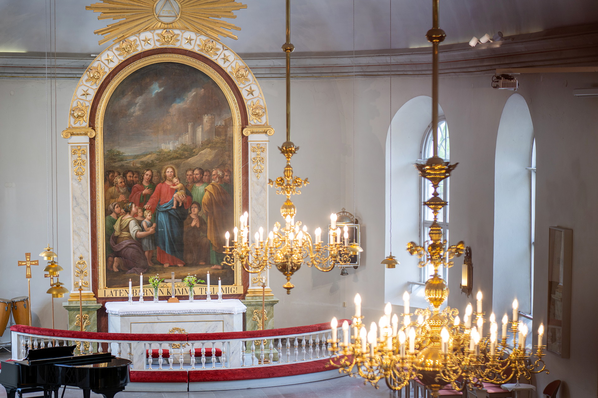 Interiör från Uddevalla kyrka.