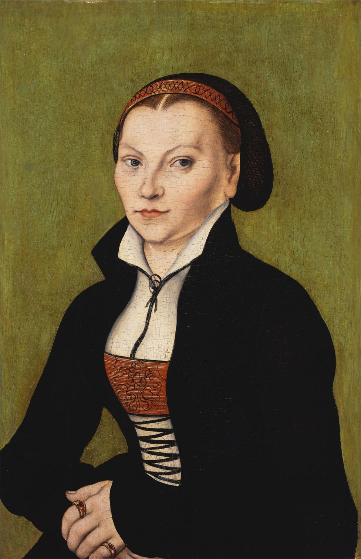 En målning av Käthe Luther, Martin Luthers fru
