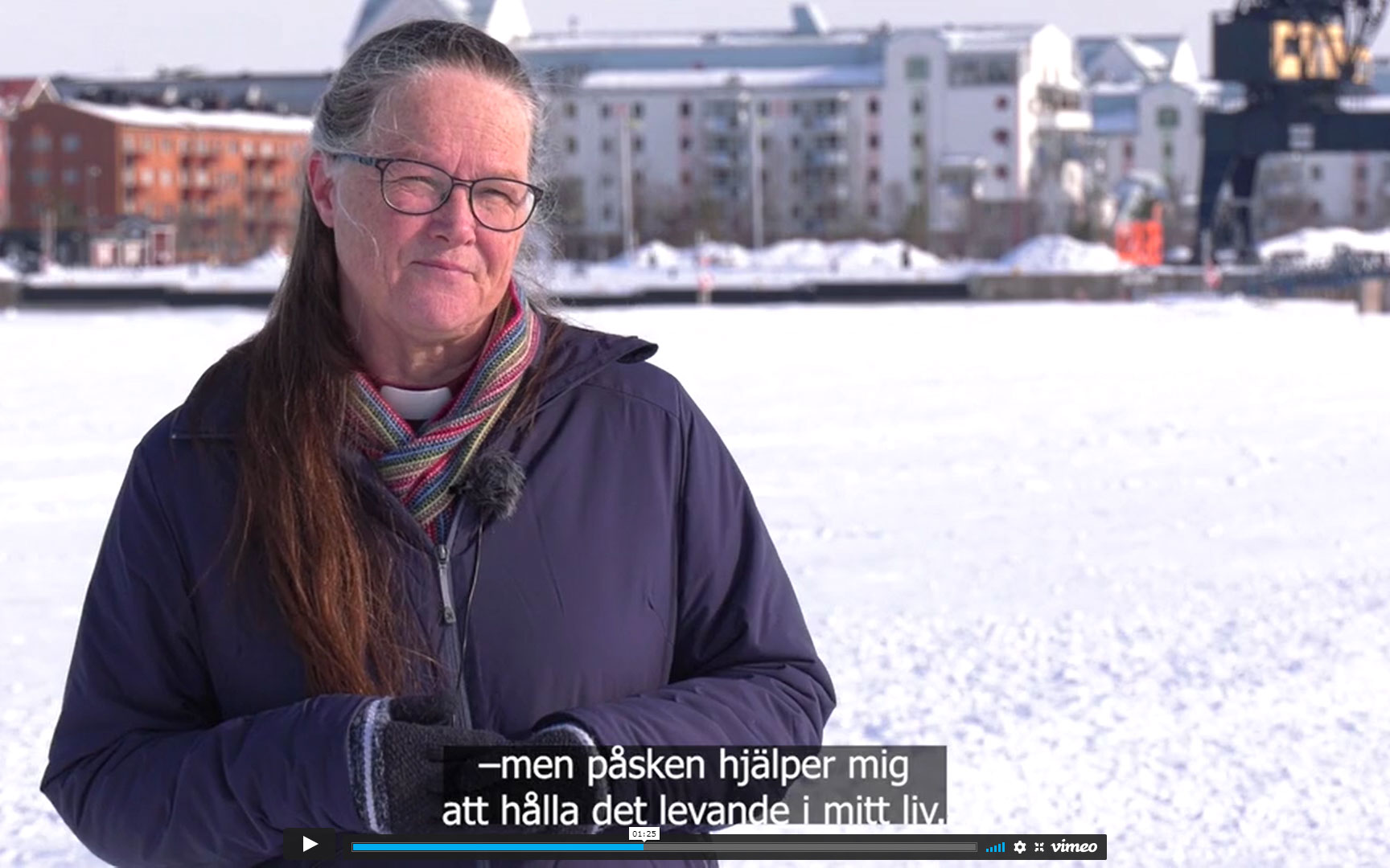 Biskop Åsa Nyström i ett samtal om påsken.