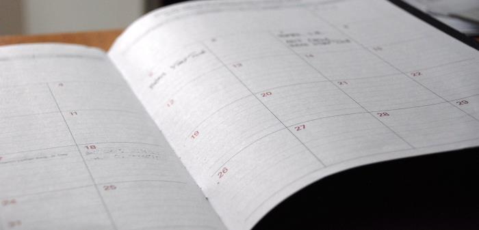 Kalender med datum
