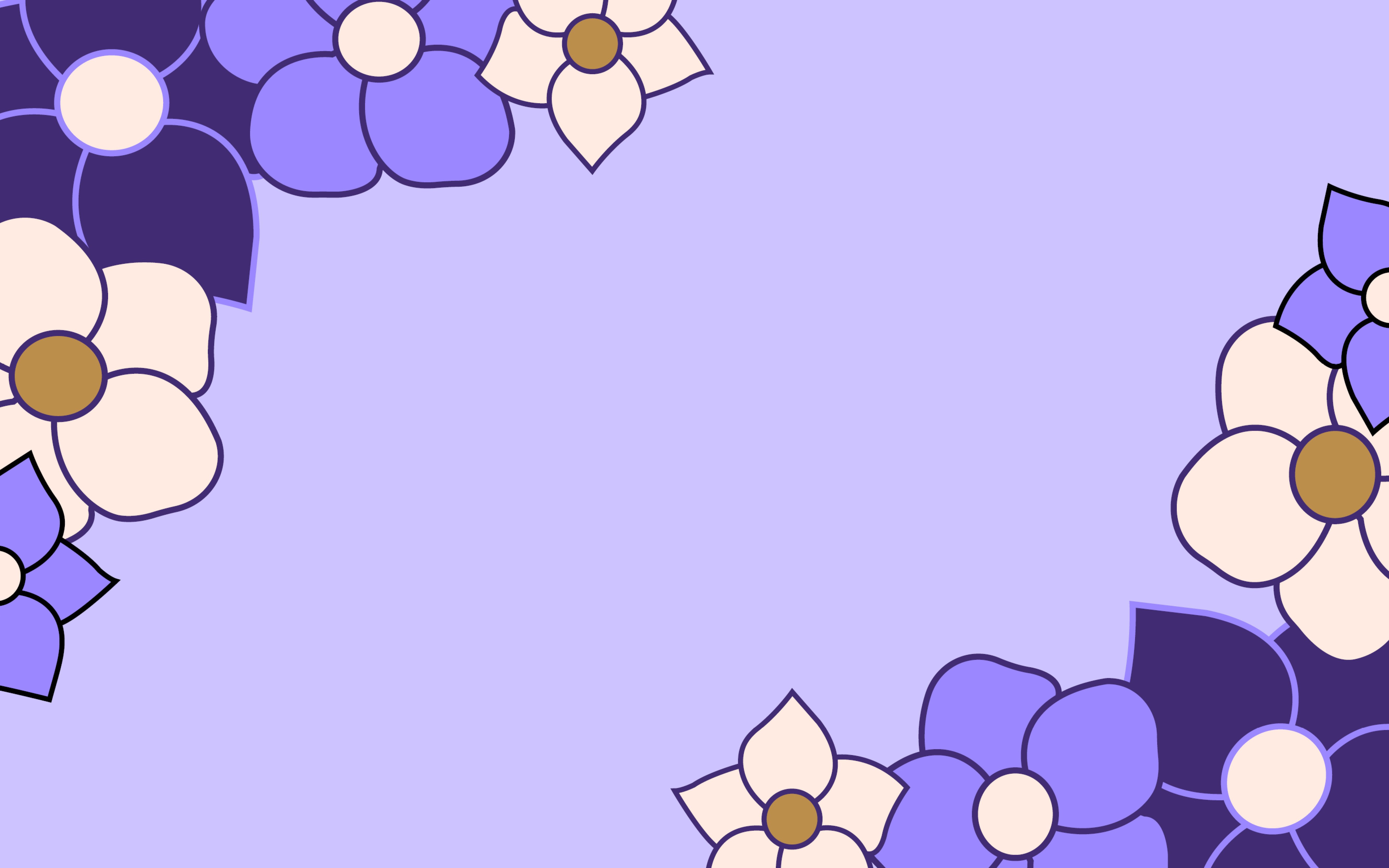 Illustration av blommor.