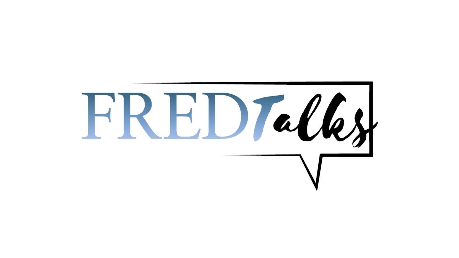 Pratbubbla med texten FREDTalks.