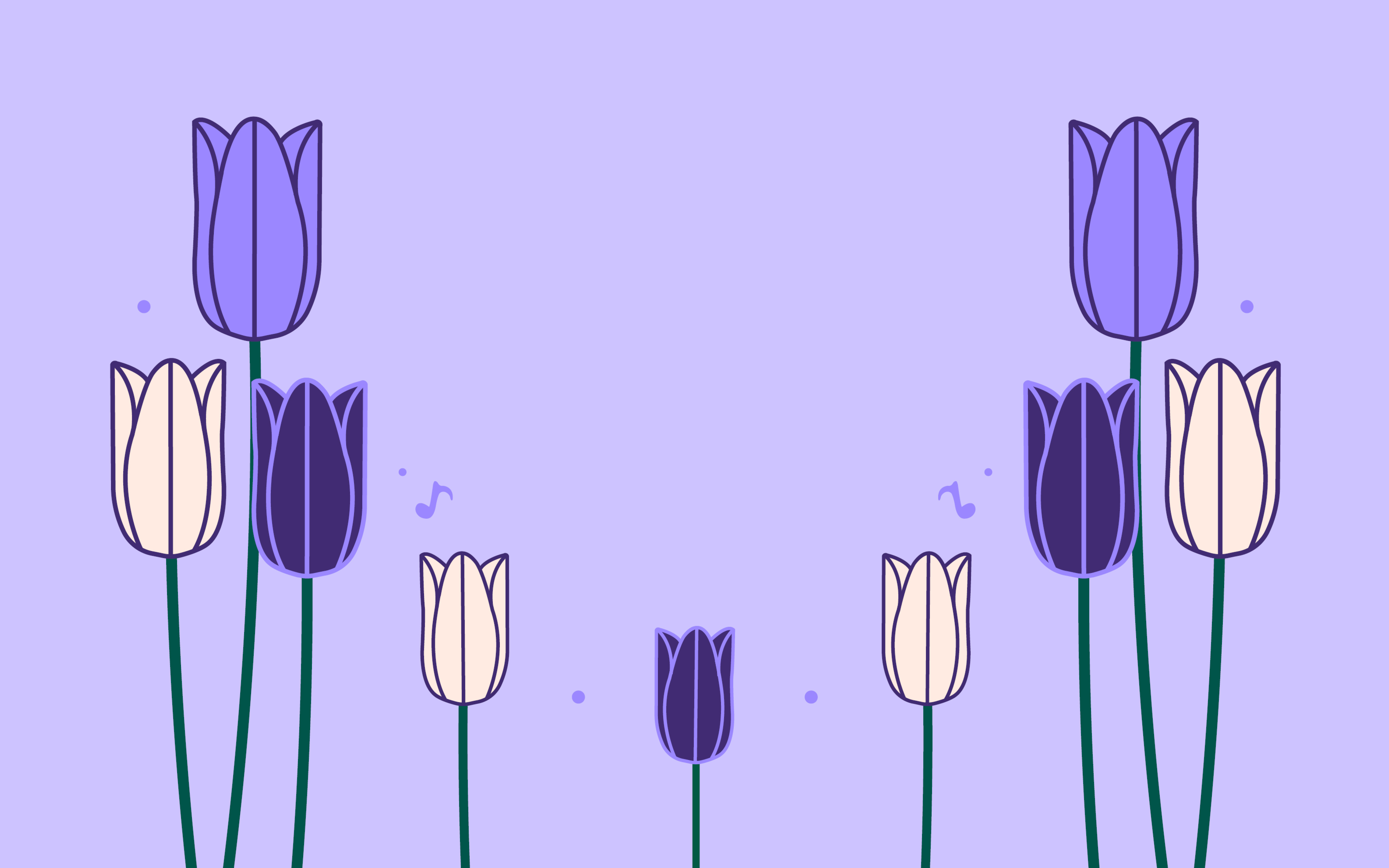 Illustration av tulpaner.